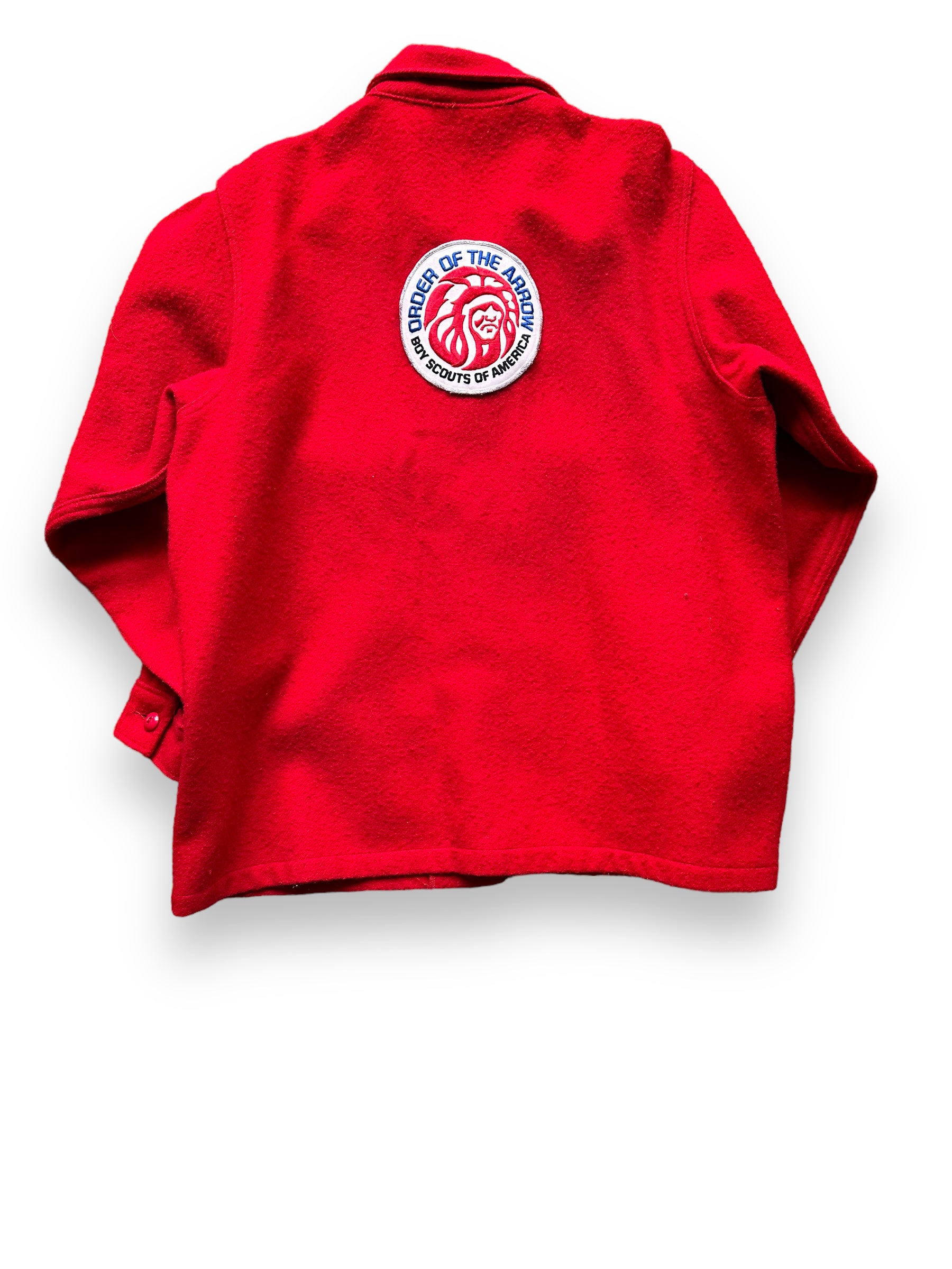 Rear View of Vintage Wool Philmont Boy Scout Camp Jacket SZ XL | Vintage Boy Scout Jacket | Seattle Vintage Clothing