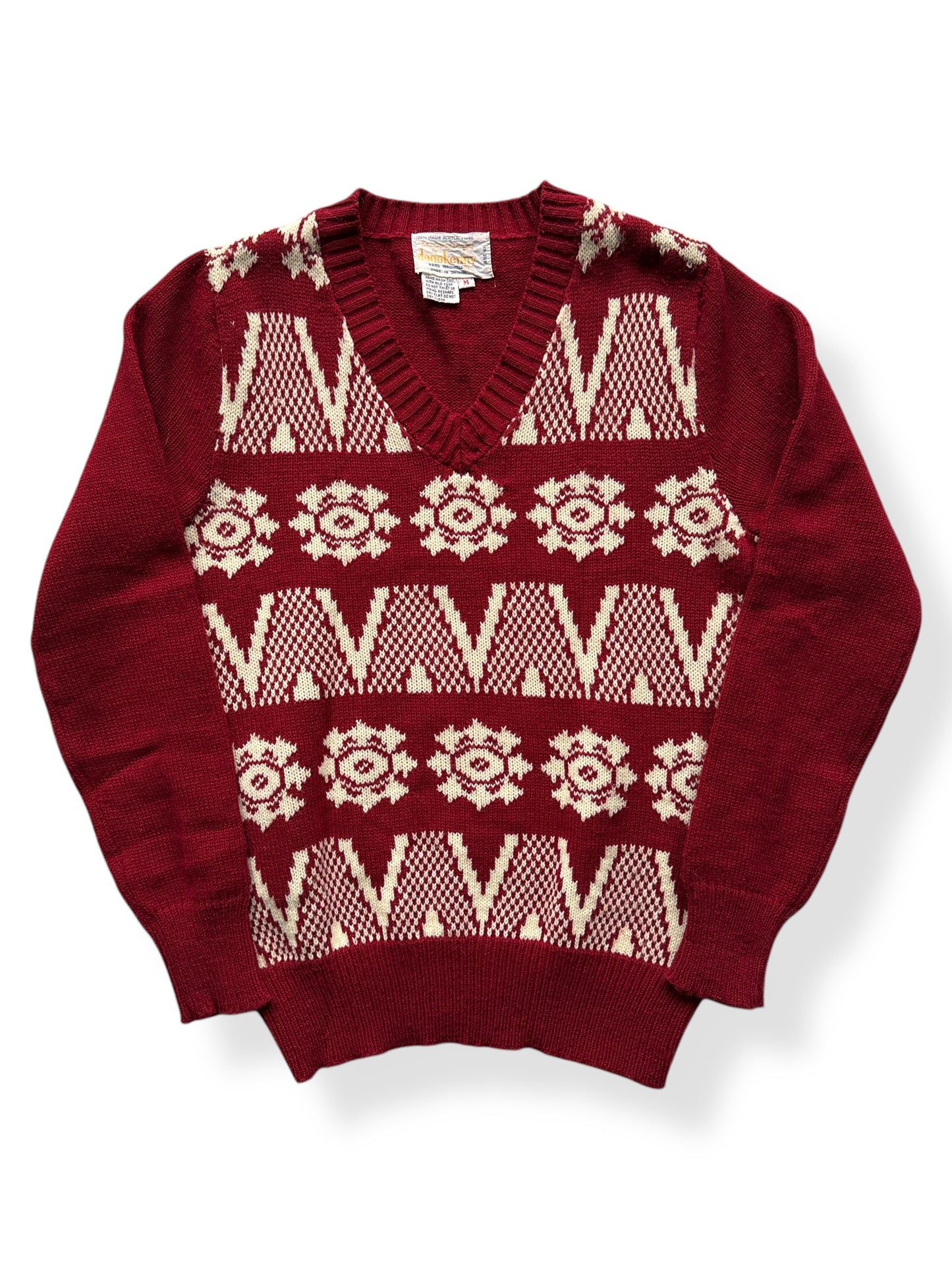 Front of Donnkenny Acrylic Festive Sweater SZ S