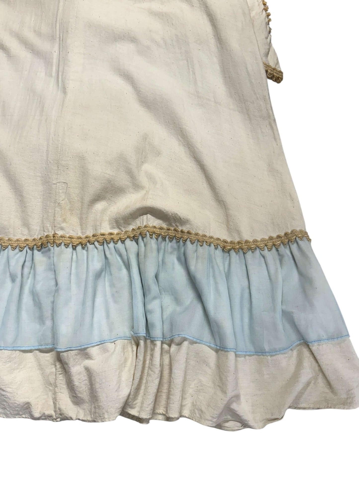 Bottom skirt stains 1970s Renaissance Gunne Sax Dress L-XL