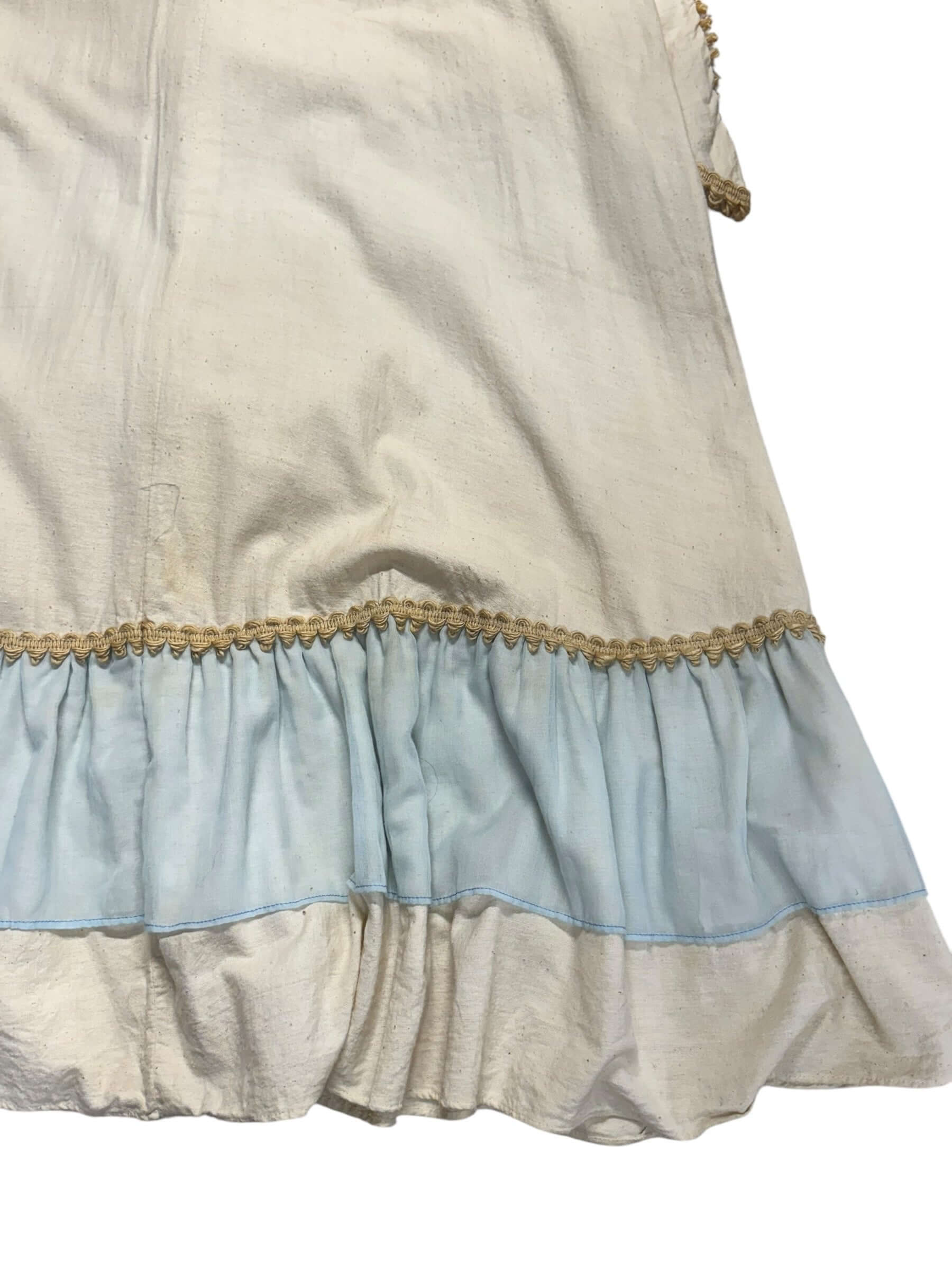 Bottom skirt stains 1970s Renaissance Gunne Sax Dress L-XL