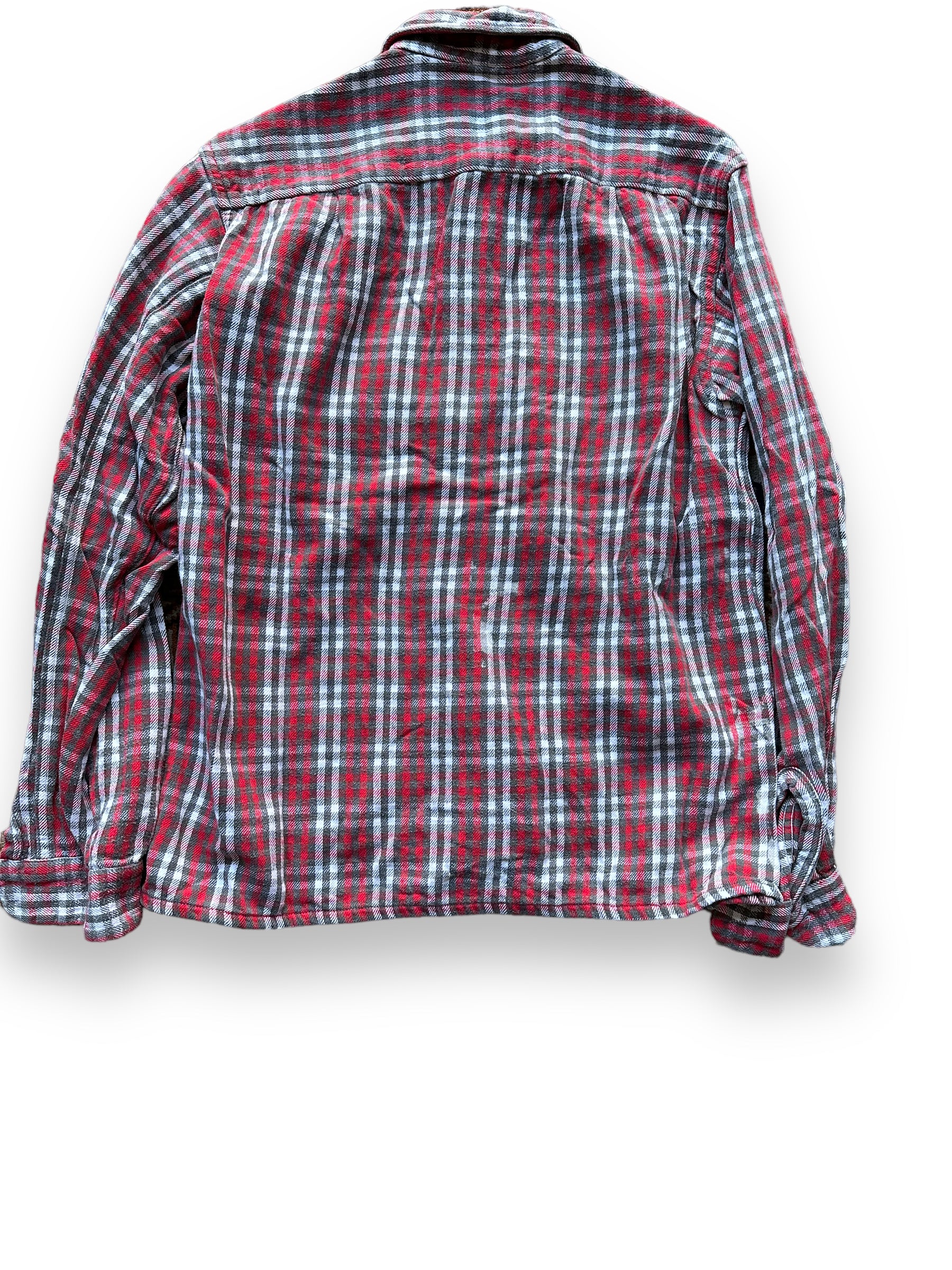 Rear View of Vintage Nelson Paige Cotton Flannel SZ L | Vintage Loop Collar Shirt Seattle | Barn Owl Vintage Seattle