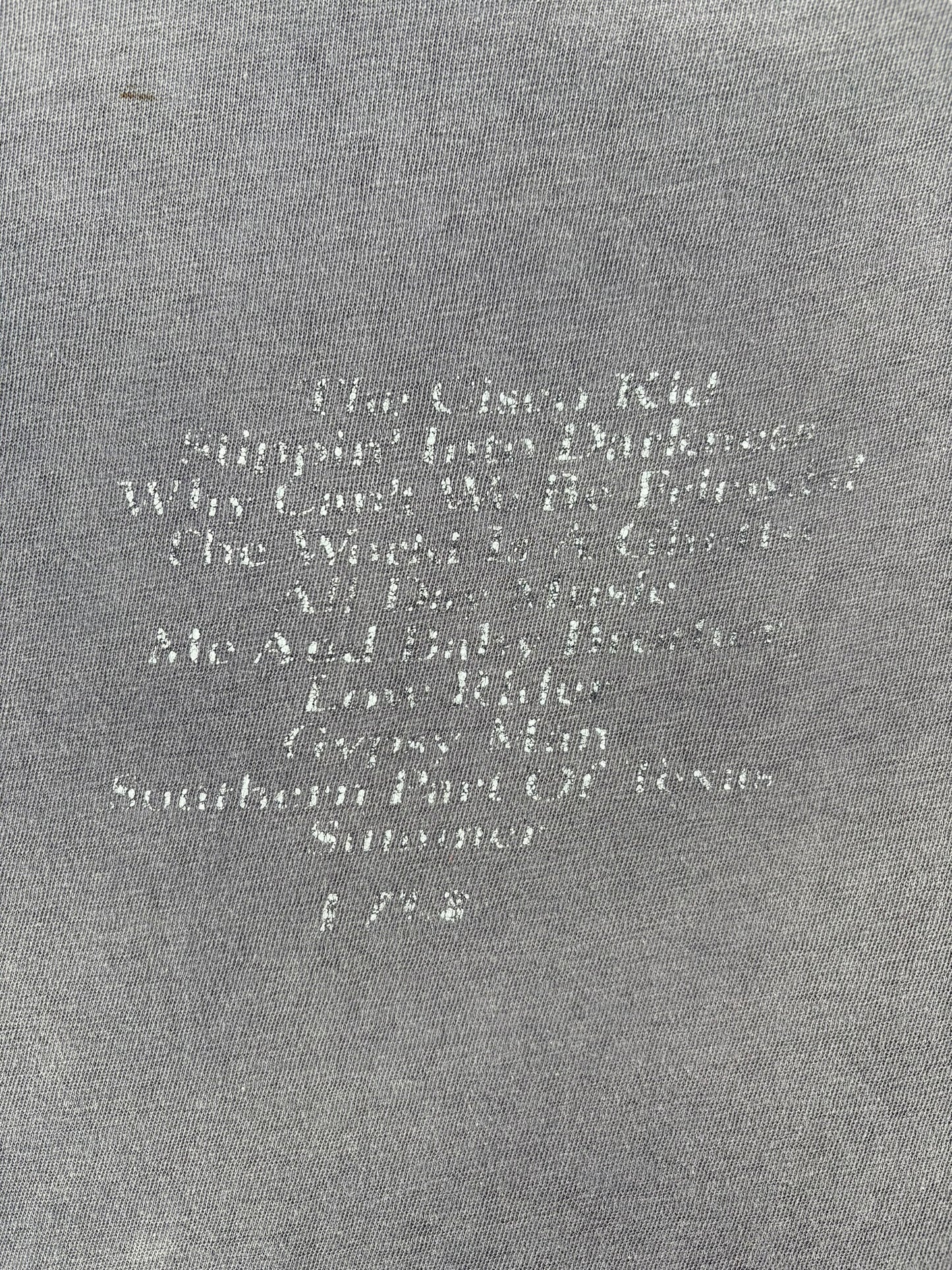 Back Graphic of Vintage War Greatest Hits Tie Dye Tee SZ M