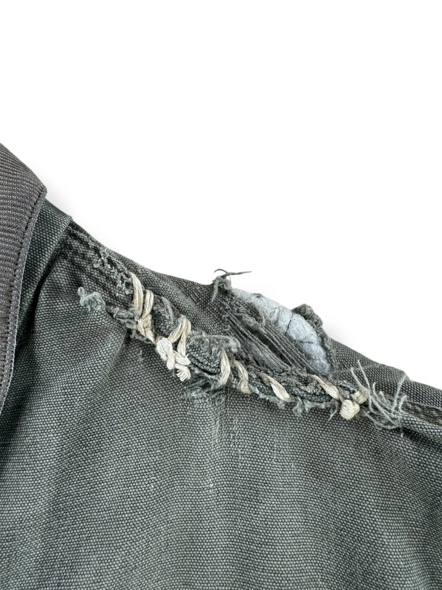 Repair on Vintage Hand Repaired Carhartt Santa Fe Moss Green Jacket SZ 3XL AS IS