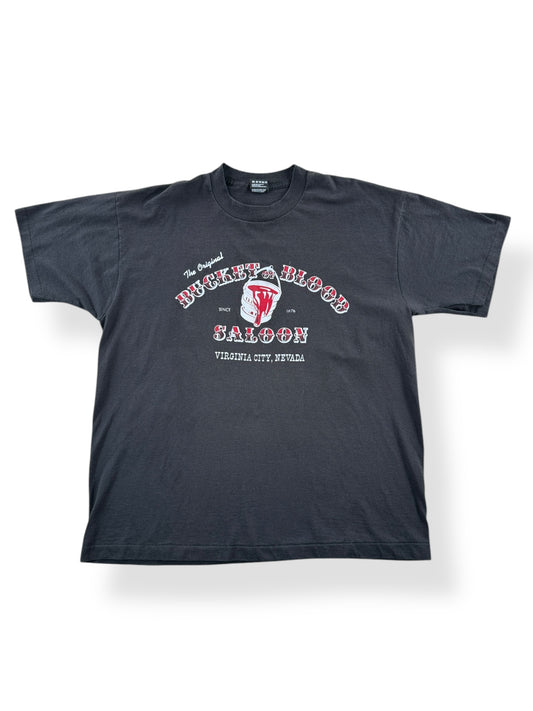 Front of Vintage Bucket of Blood Nevada Tee SZ XL
