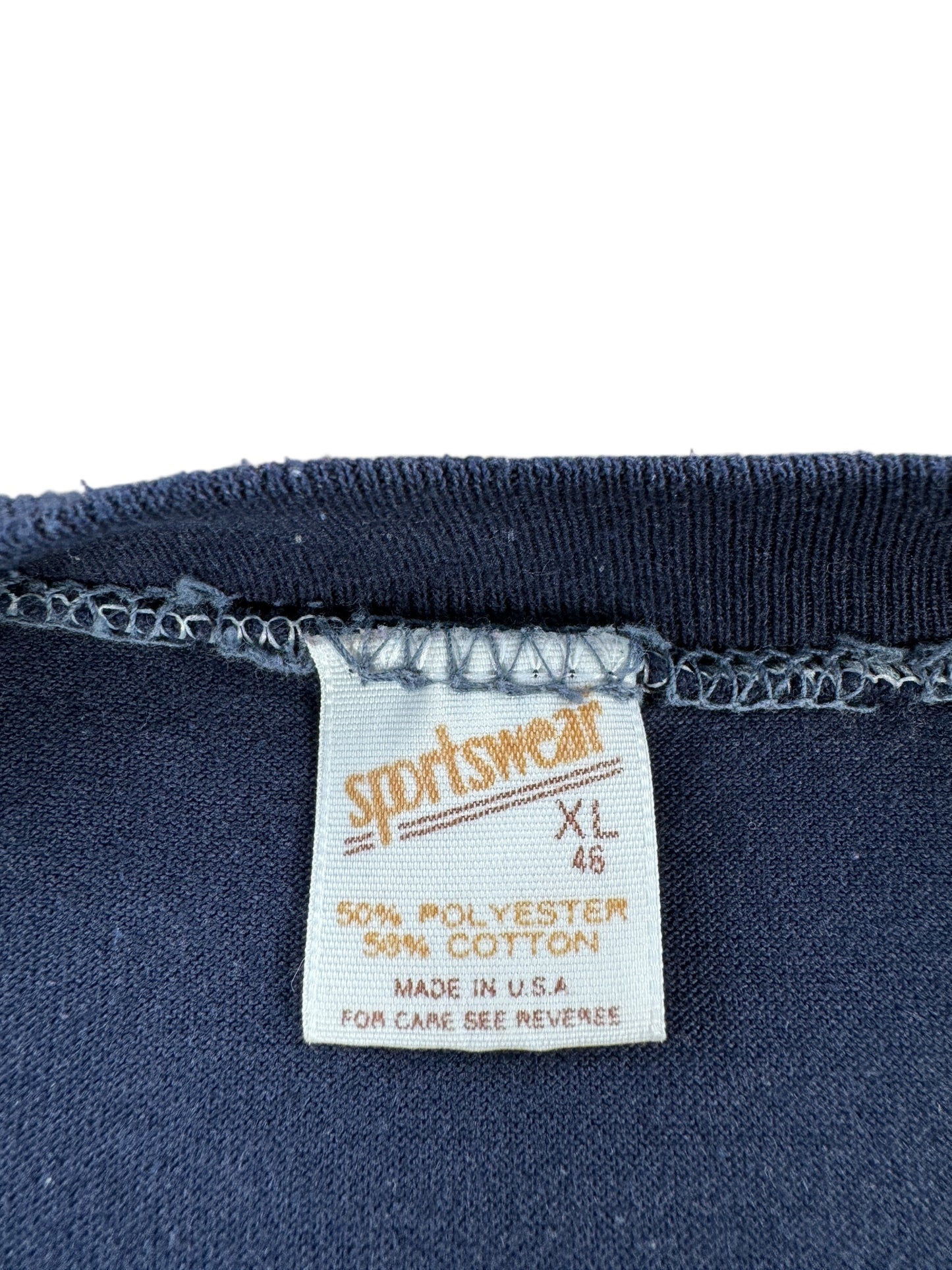Tag on Vintage Rainier Bank Tee SZ L