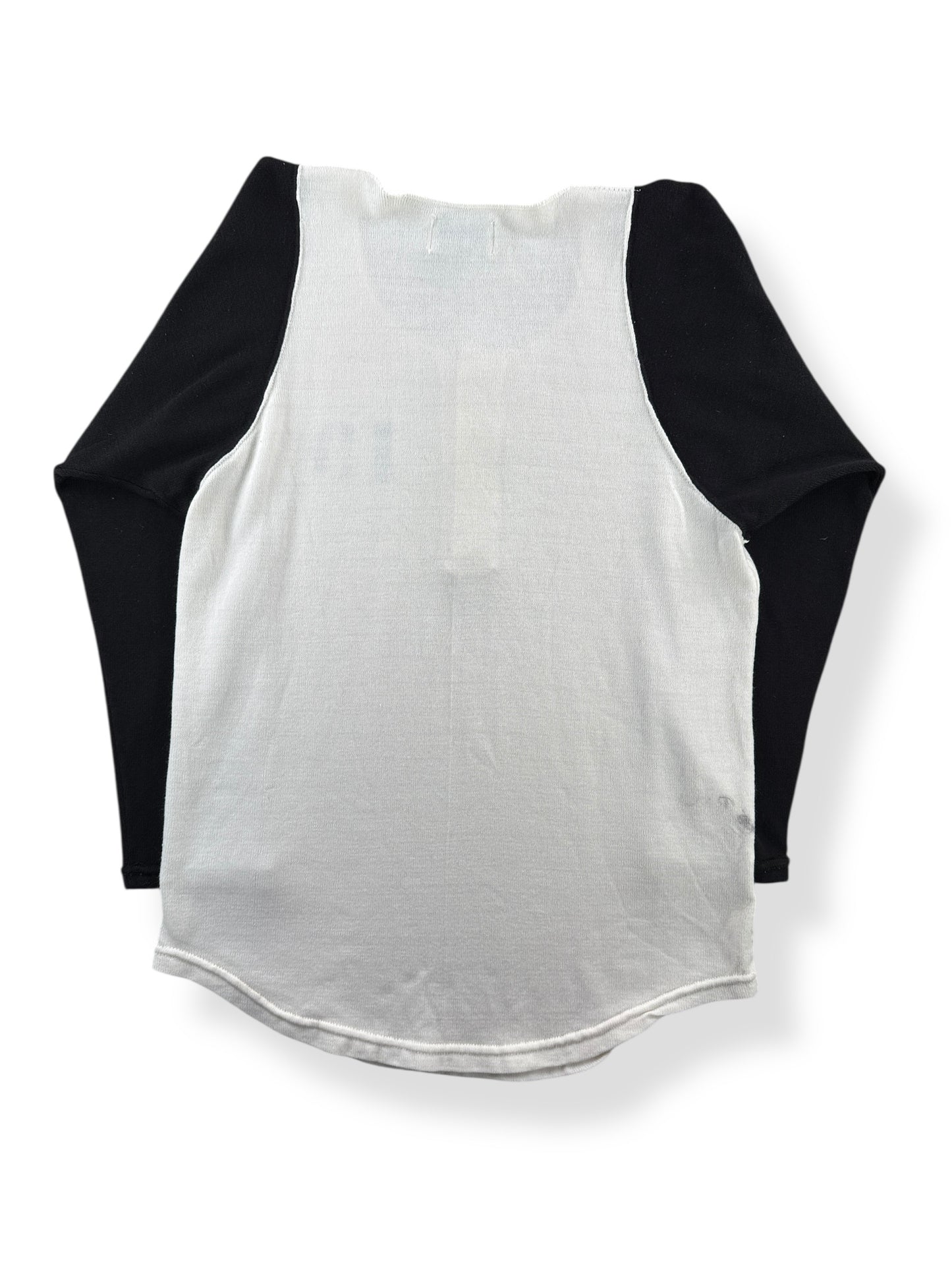 Back of Vintage Stenciled Henley SZ L (Fits M)