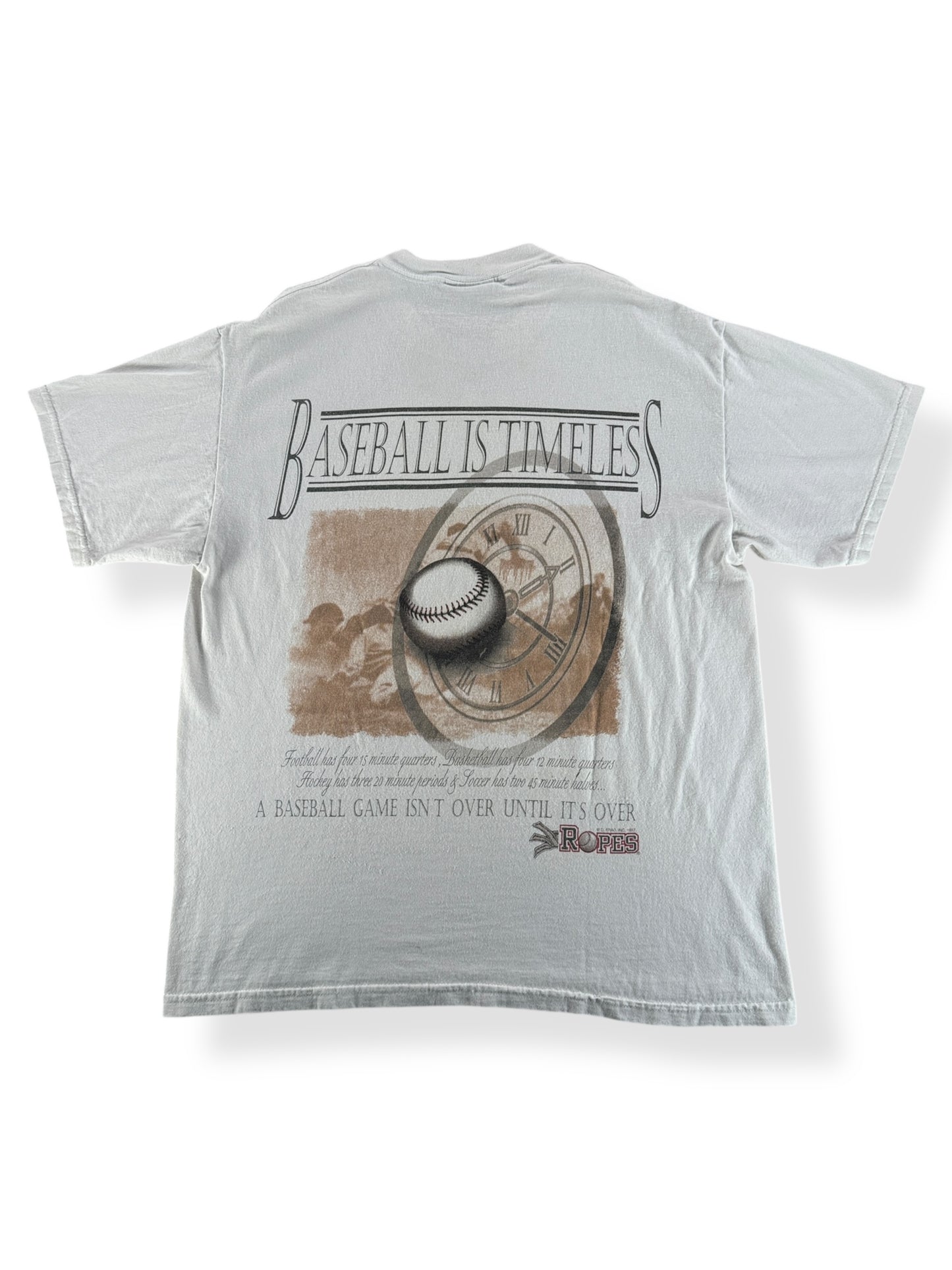 Back of Vintage Baseball is Timeless Tee SZ L