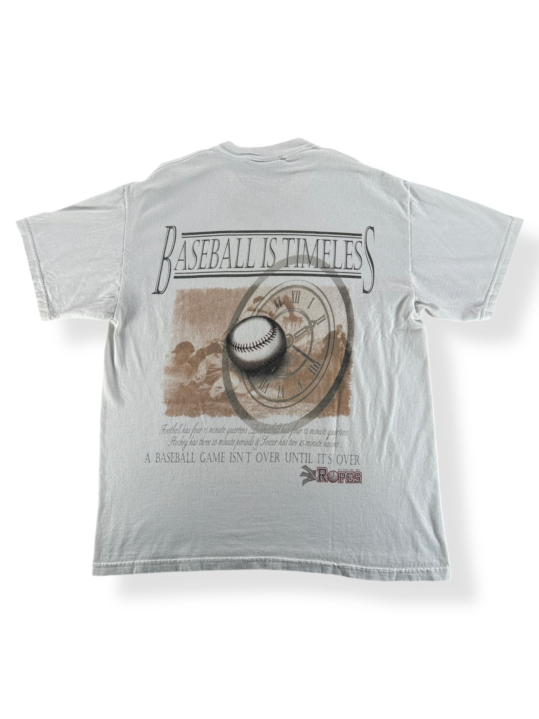 Back of Vintage Baseball is Timeless Tee SZ L