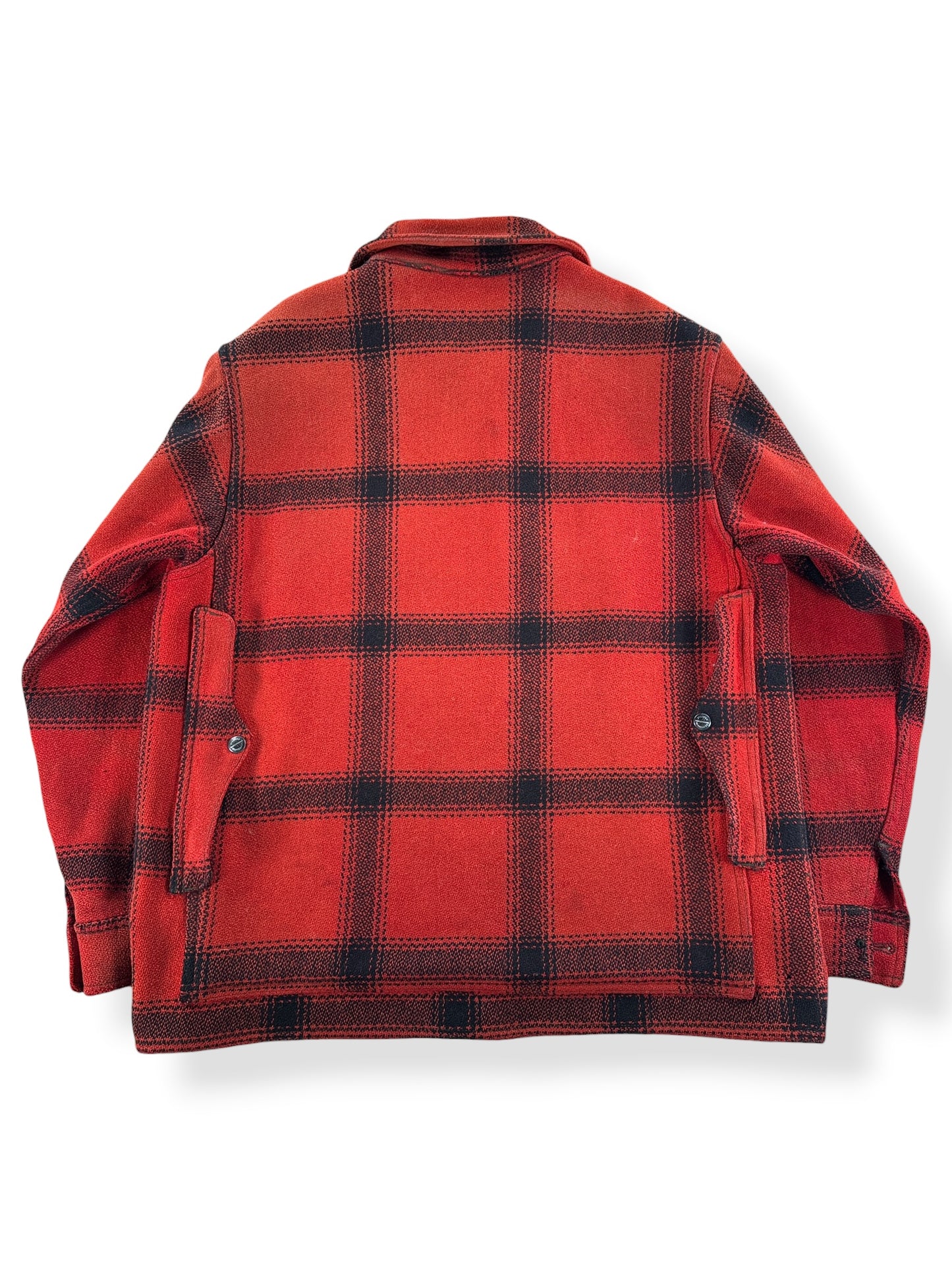 Back of Vintage 50s Era Filson 75% Red Hunter Jacket SZ L