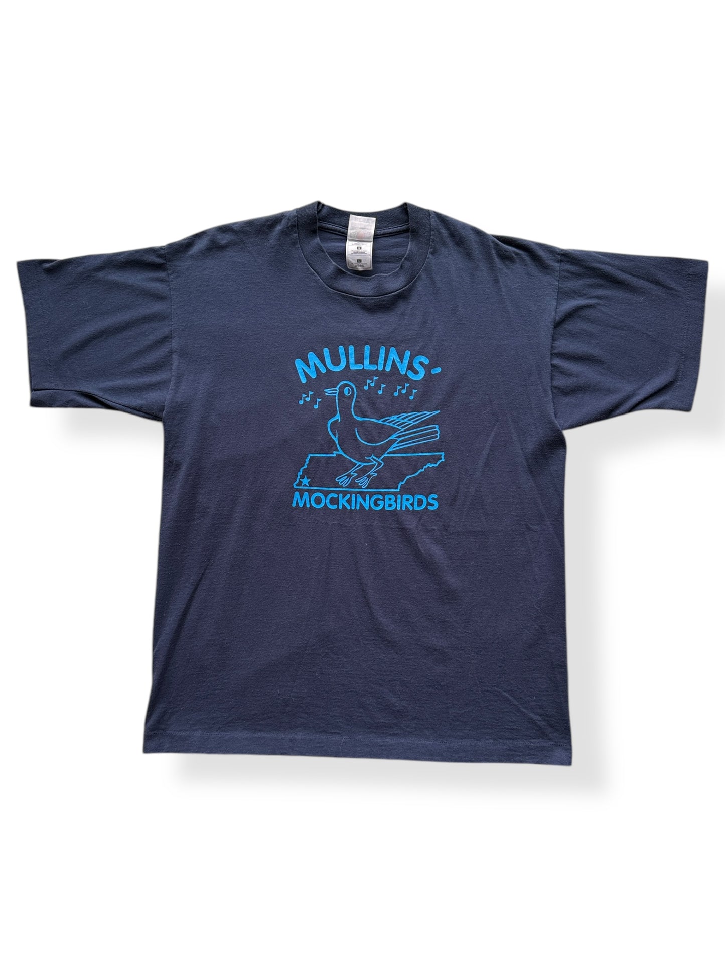 Front of Vintage Mullins Mockingbirds TN Tee SZ L