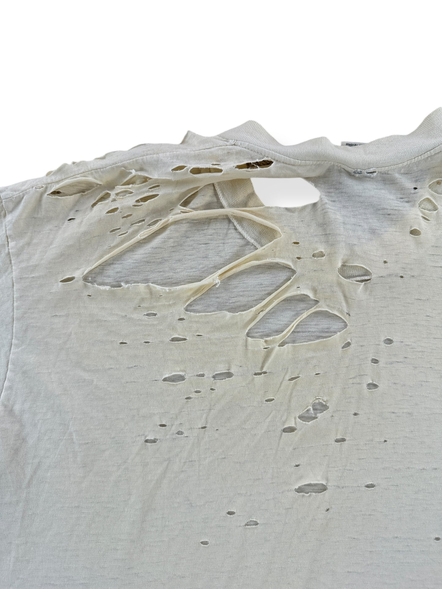 Distressing on Vintage Hanes Blank Thrasher Tee A SZ XL