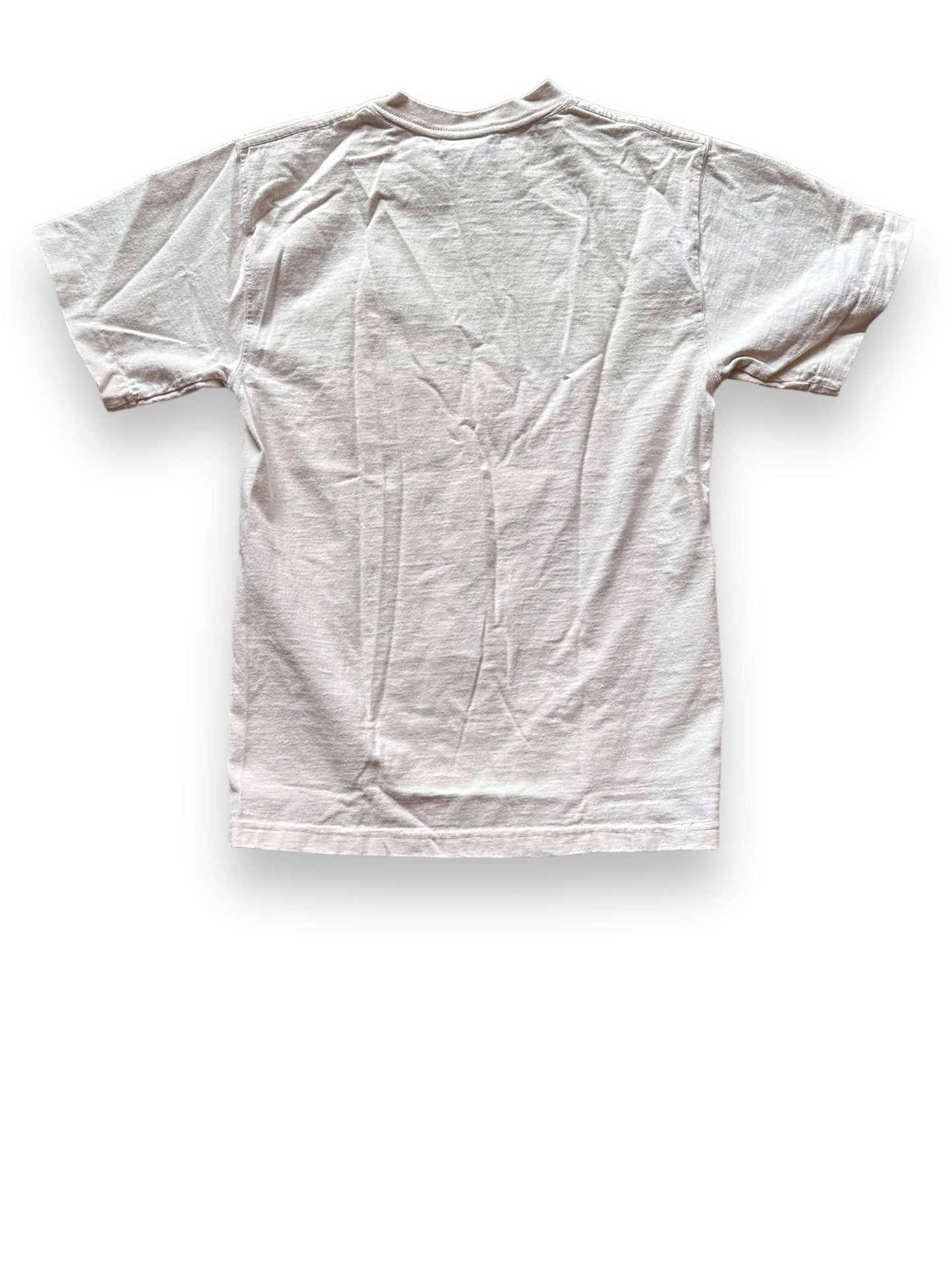Rear View of White Filson Loopwheel Heavyweight Cotton Pocket Tee SZ S | Barn Owl Vintage Goods | Vintage Filson Workwear Seattle