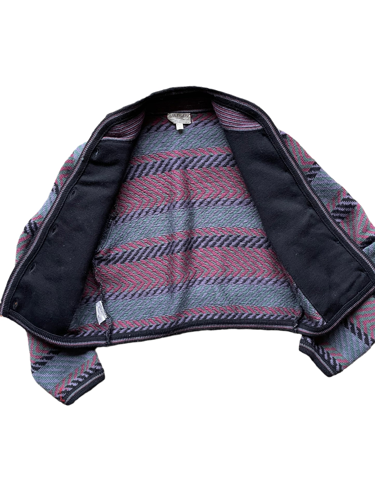 Open front vieww of Vintage 1980s Jaeger Knit Cardigan XS | Seattle True Vintage | Barn Owl Ladies Vintage