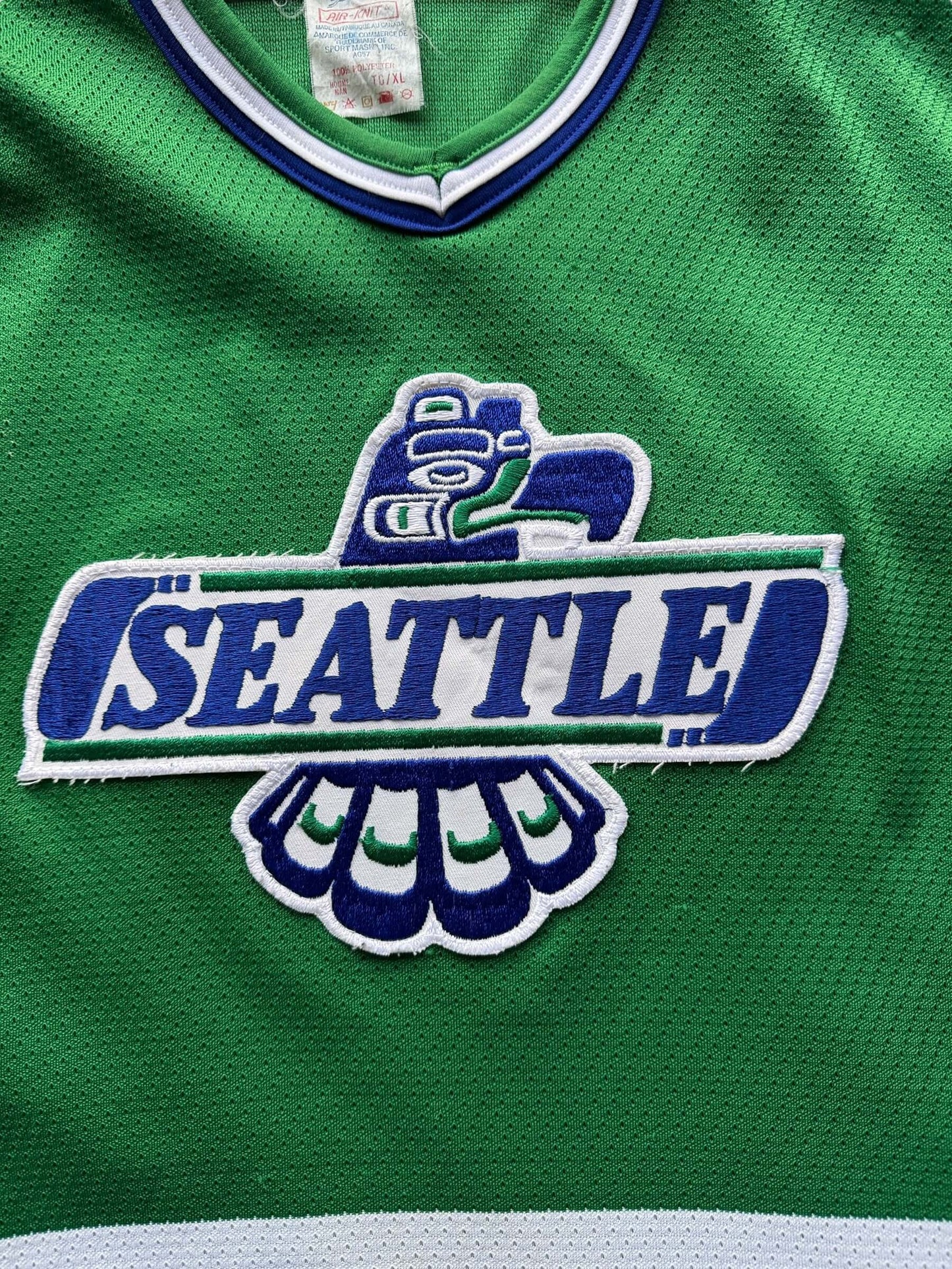 Front Graphic of Seattle Thunderbirds Jersey SZ XXL