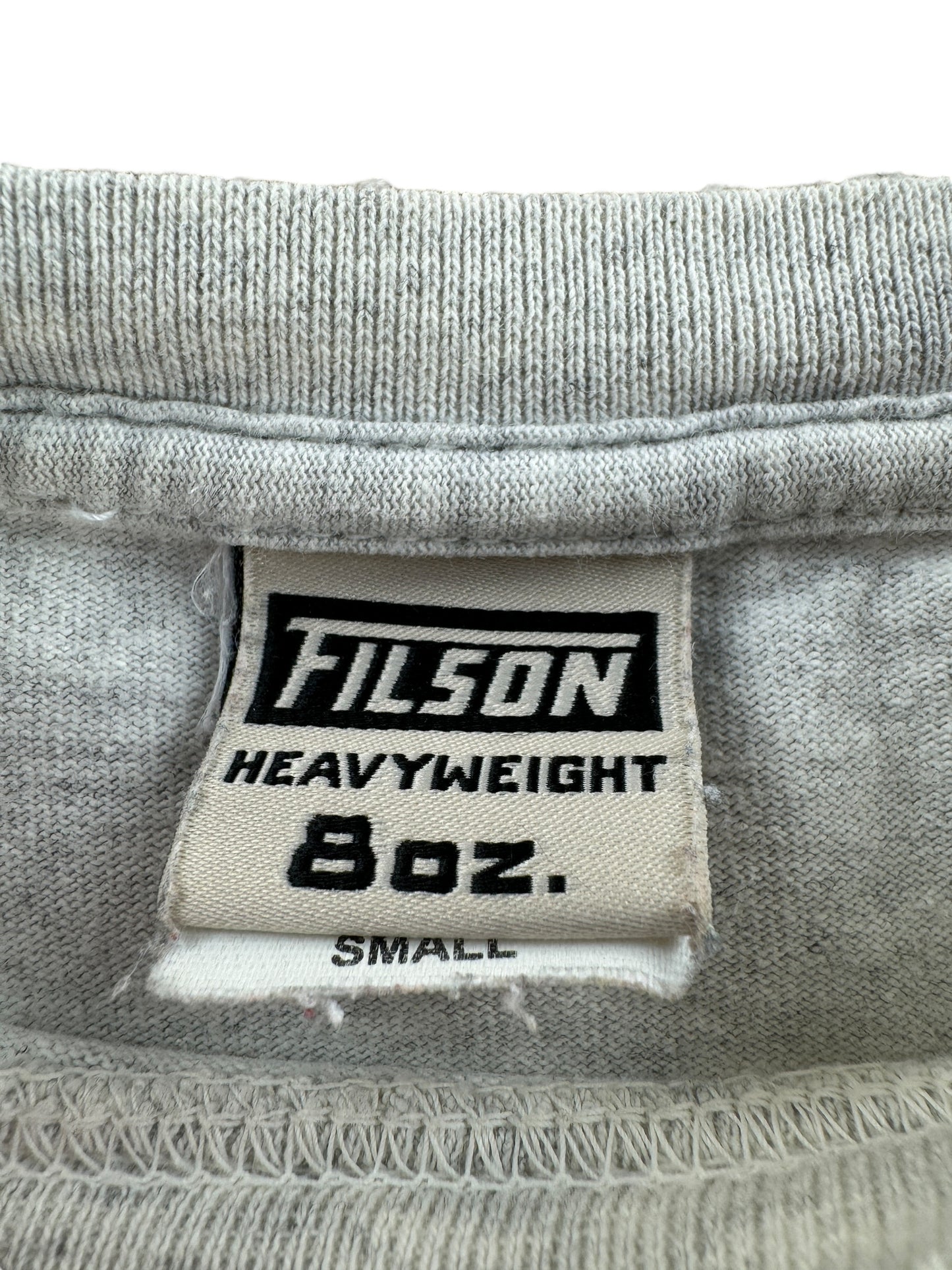 Tag on Modern Filson 8 Oz Heavyweight Long Sleeve Tee SZ S