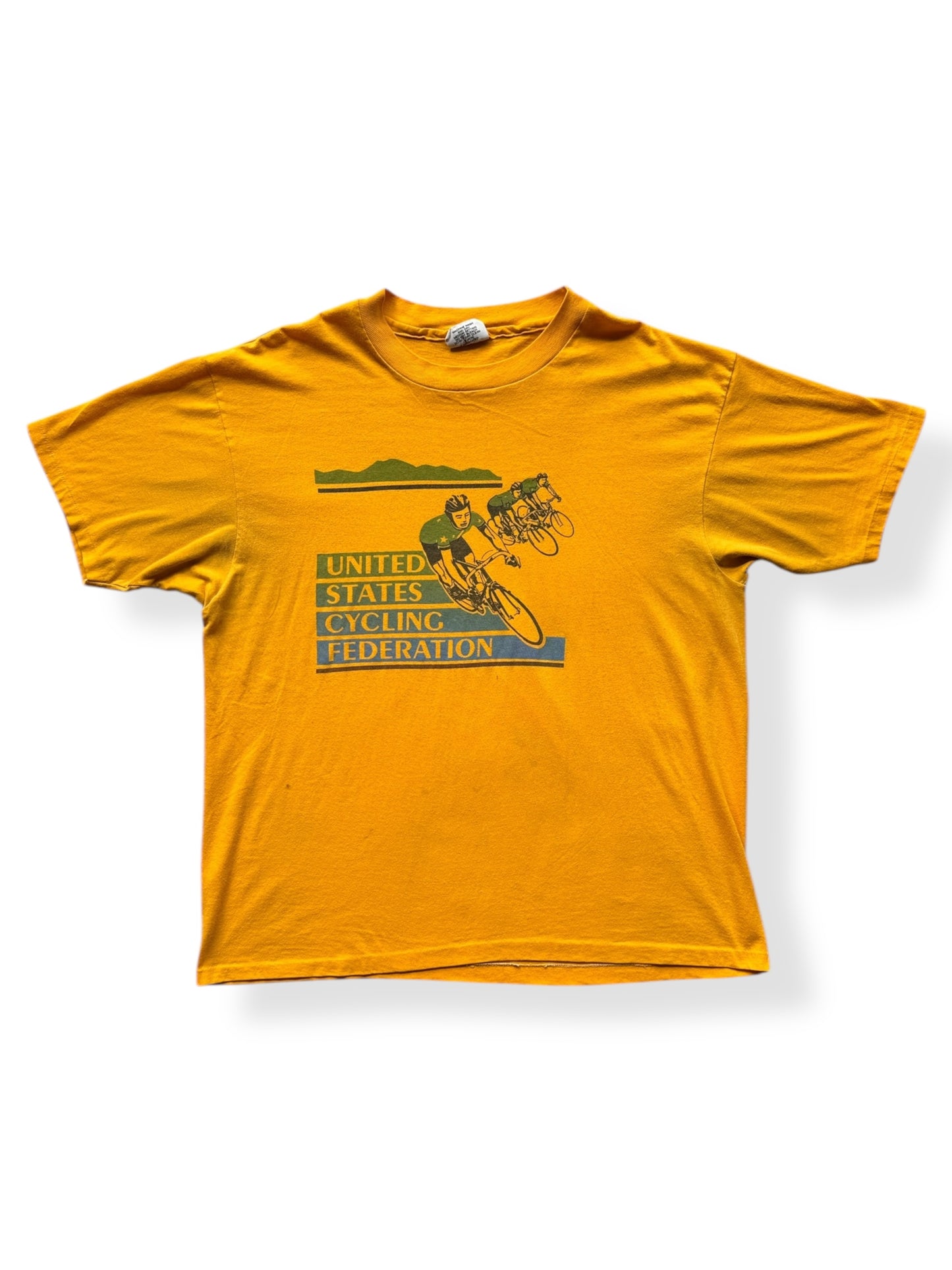 Front of Vintage US Cycling Federation Tee SZ XL