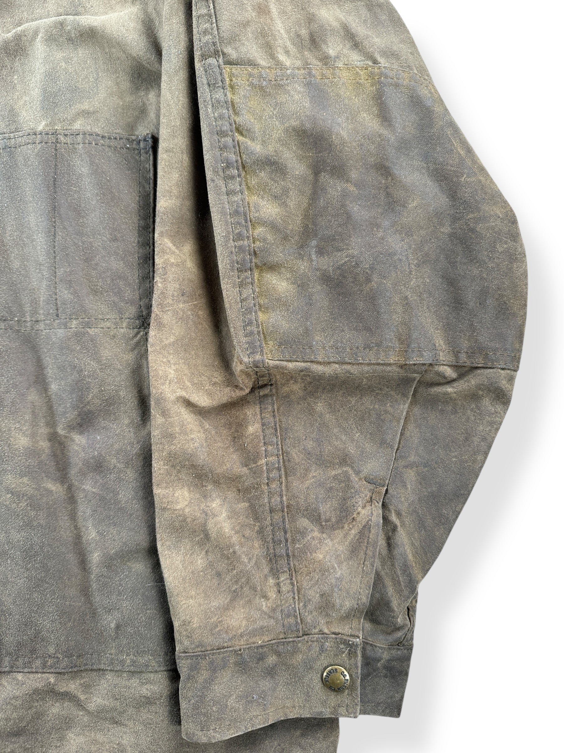 Wear on Filson Tin Cloth Field Jacket SZ XXL AS IS