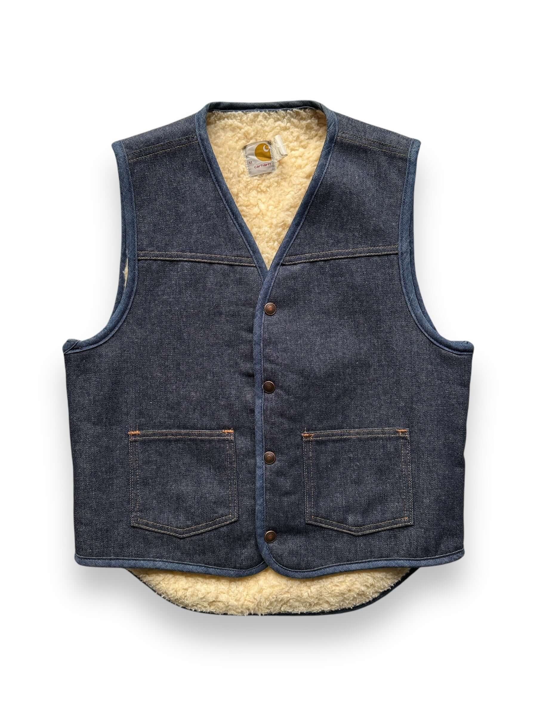 Vintage Carhartt Sherpa Lined Denim Vest SZ M – The Barn Owl