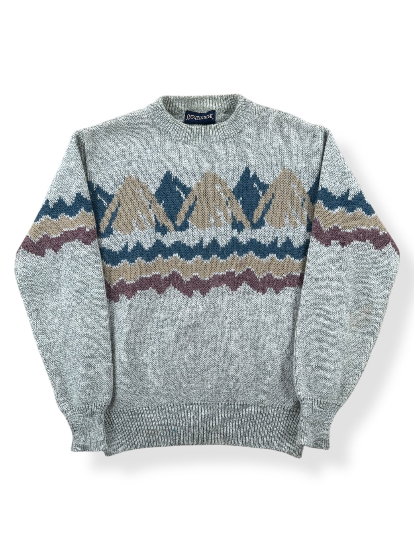 Front of Vintage 80s Jansport Mountain Sweater SZ M