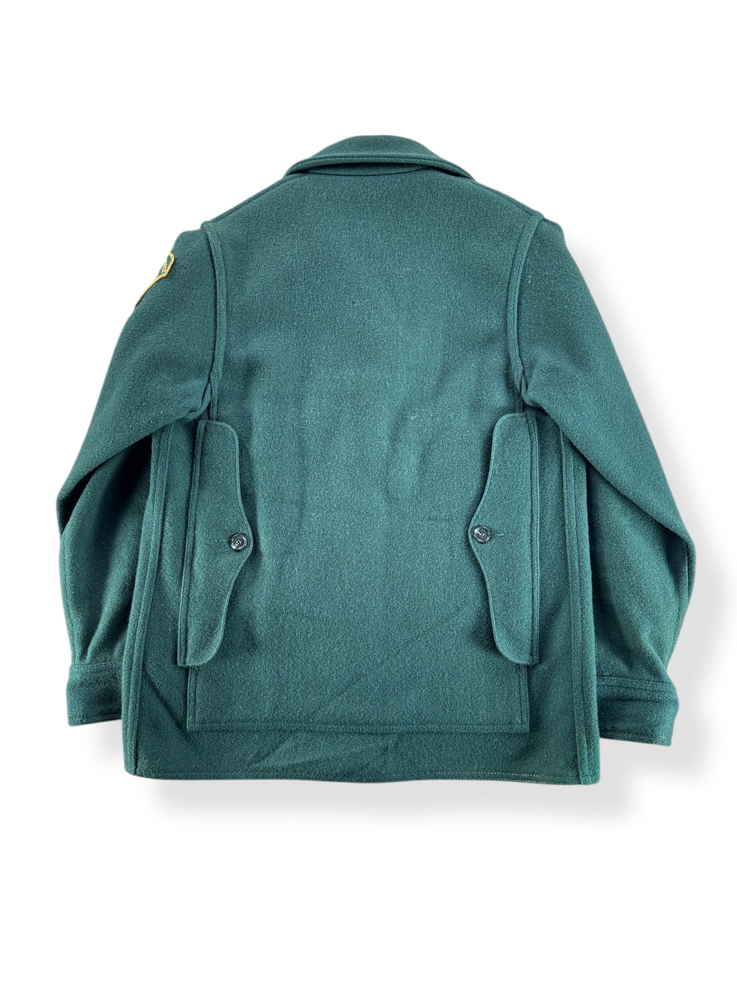 Back of Vintage Filson Women's US Forestry Service Jacket SZ W12