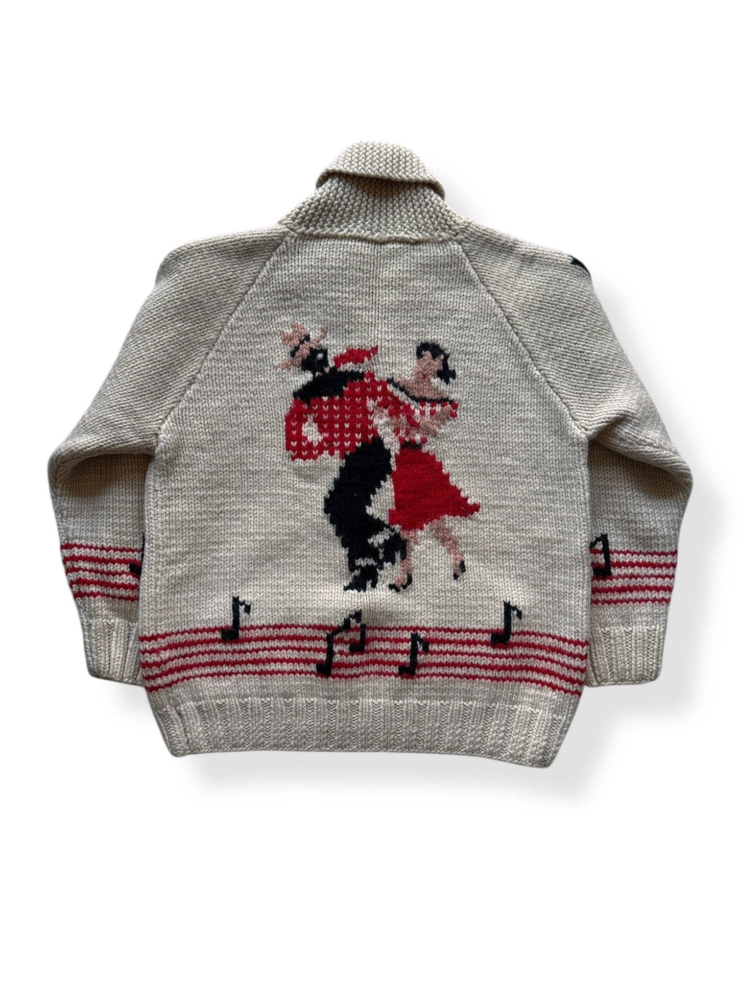 Back of Vintage Mary Maxim Hoedown Cowichan SZ M