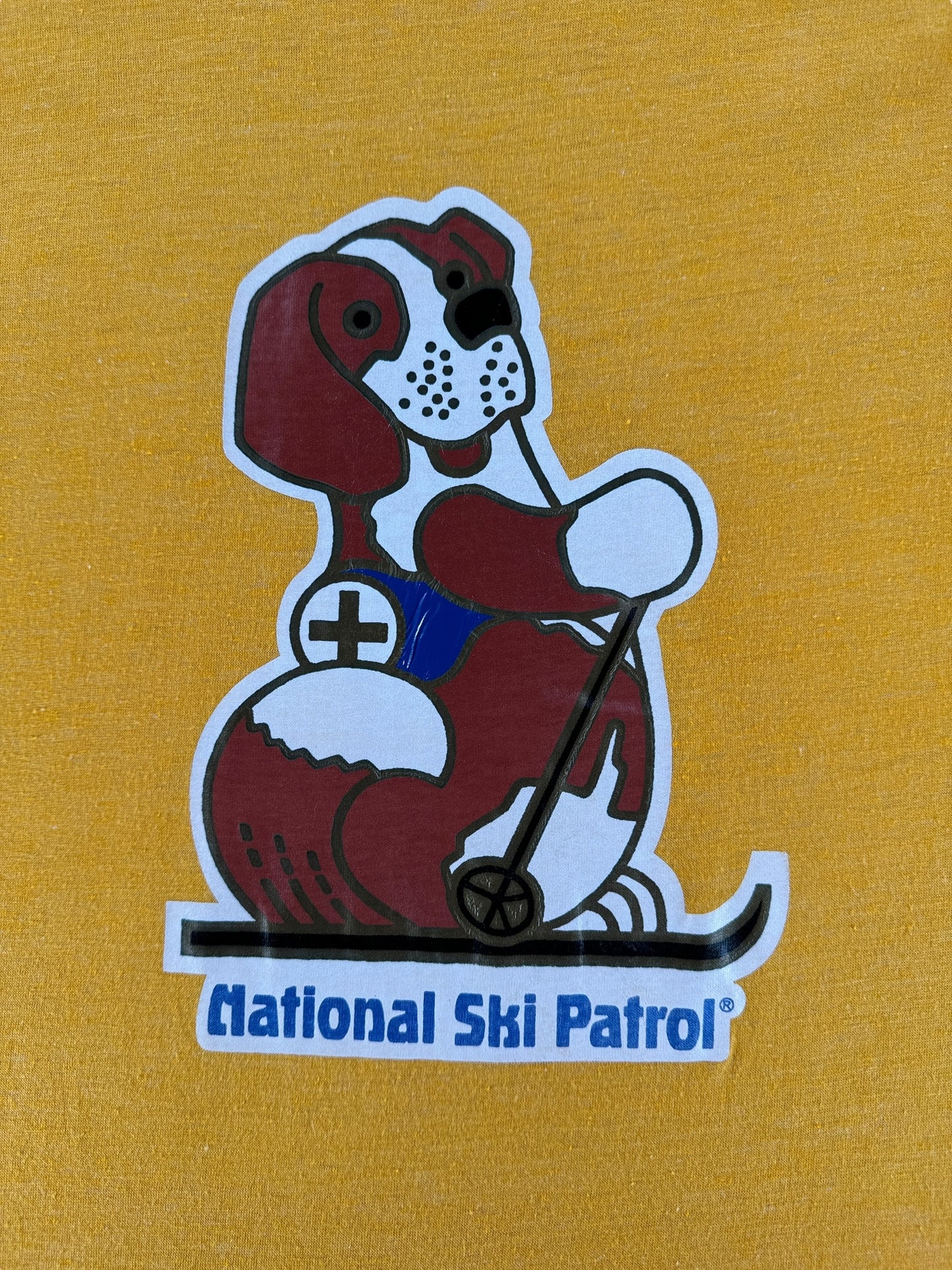 Front Graphic of Vintage National Ski Patrol Tee SZ M