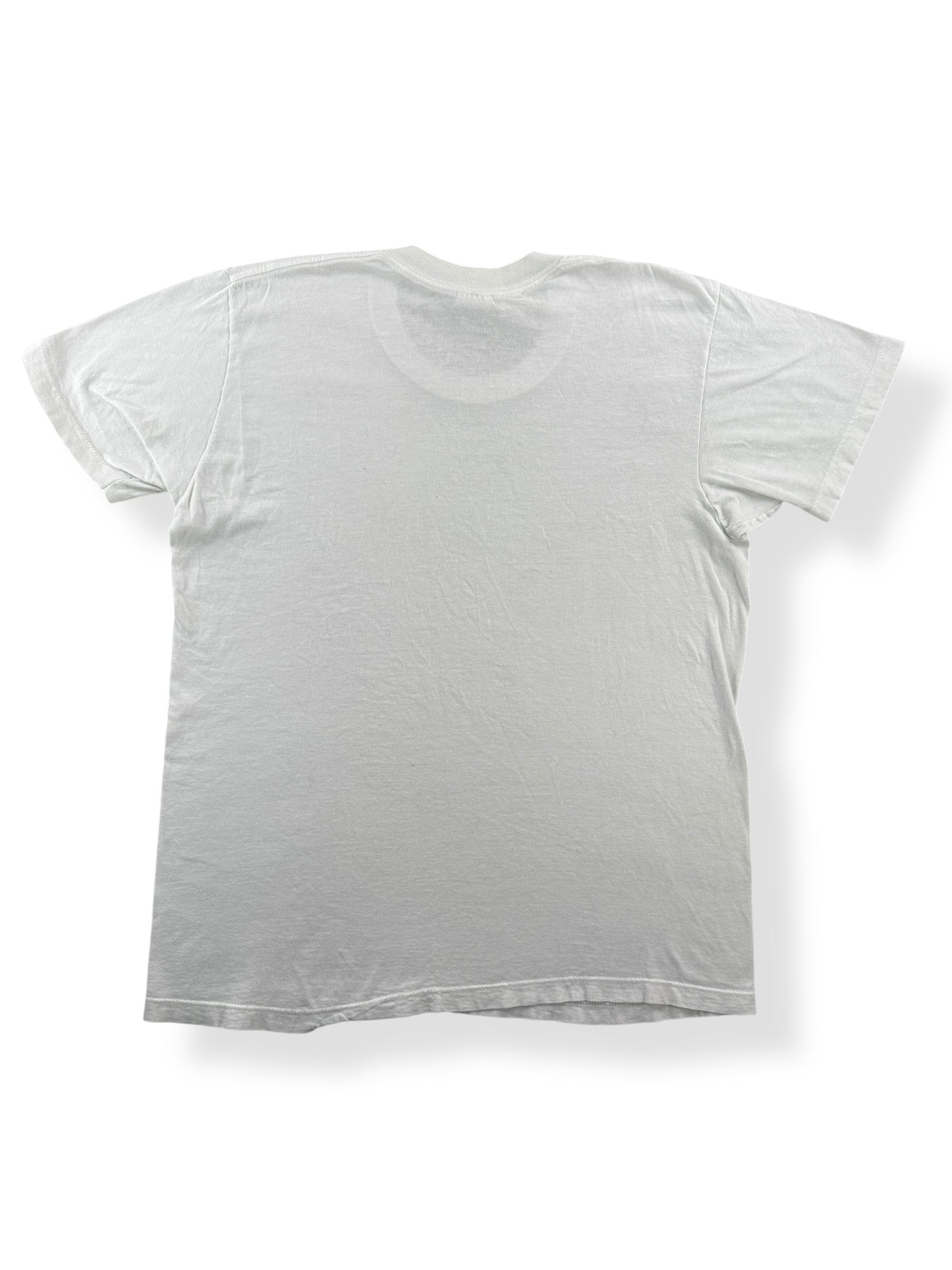 Back of Vintage White Blank Tee SZ L