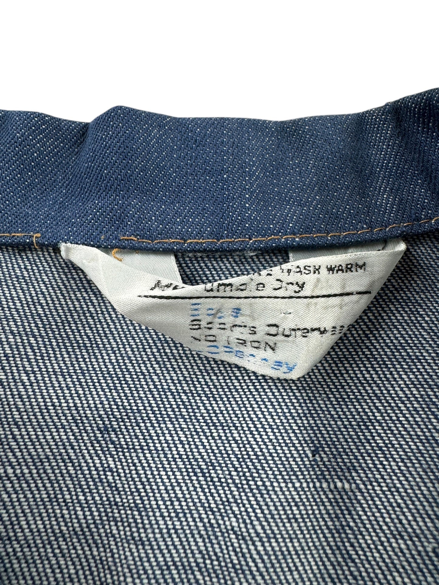 Vintage Petite Sized JC Penney Selvedge Type 2 Trucker Jacket SZ XS