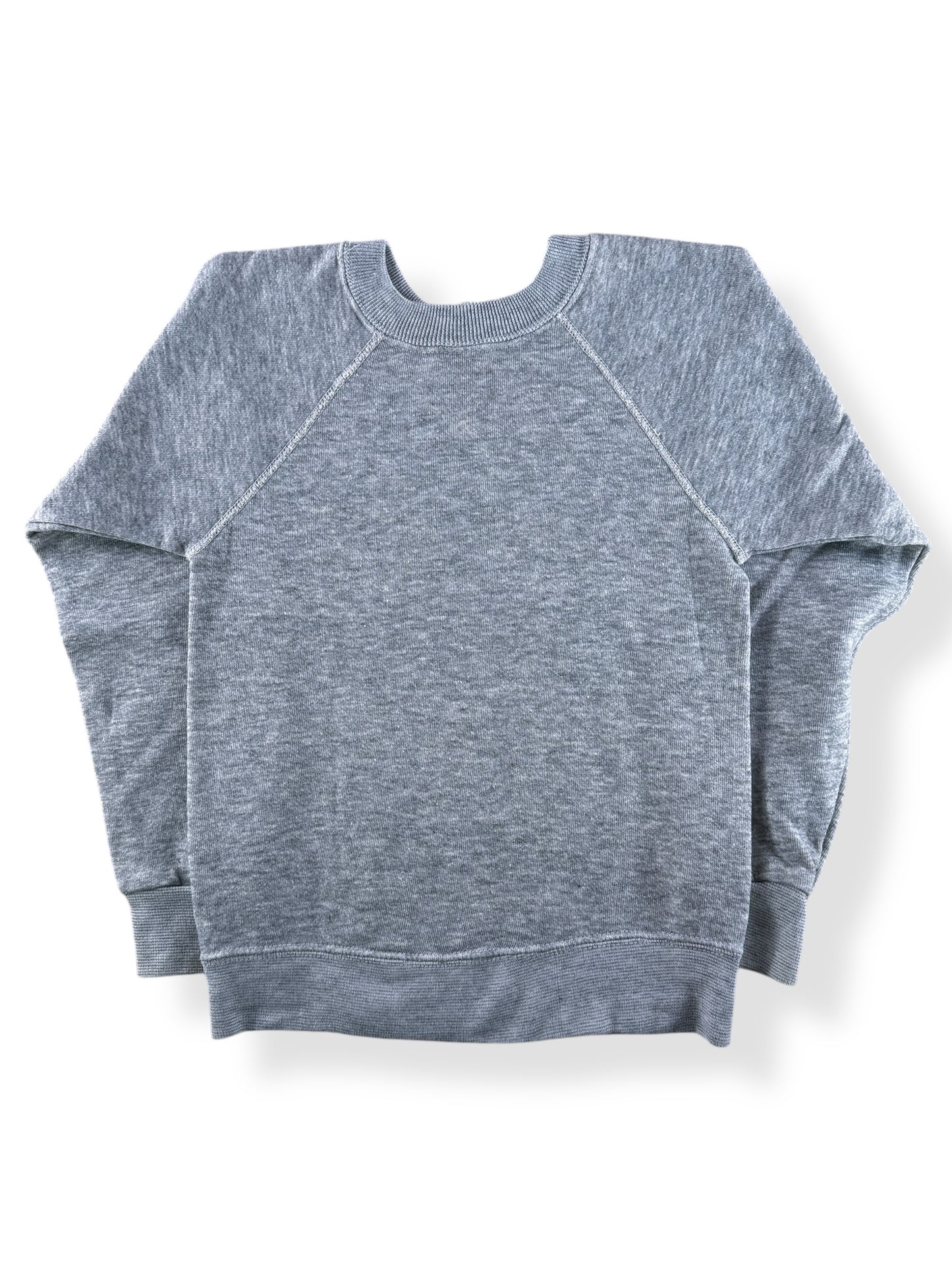 Back of Vintage Kids Sized Mickey Heather Grey Crewneck SZ Youth L