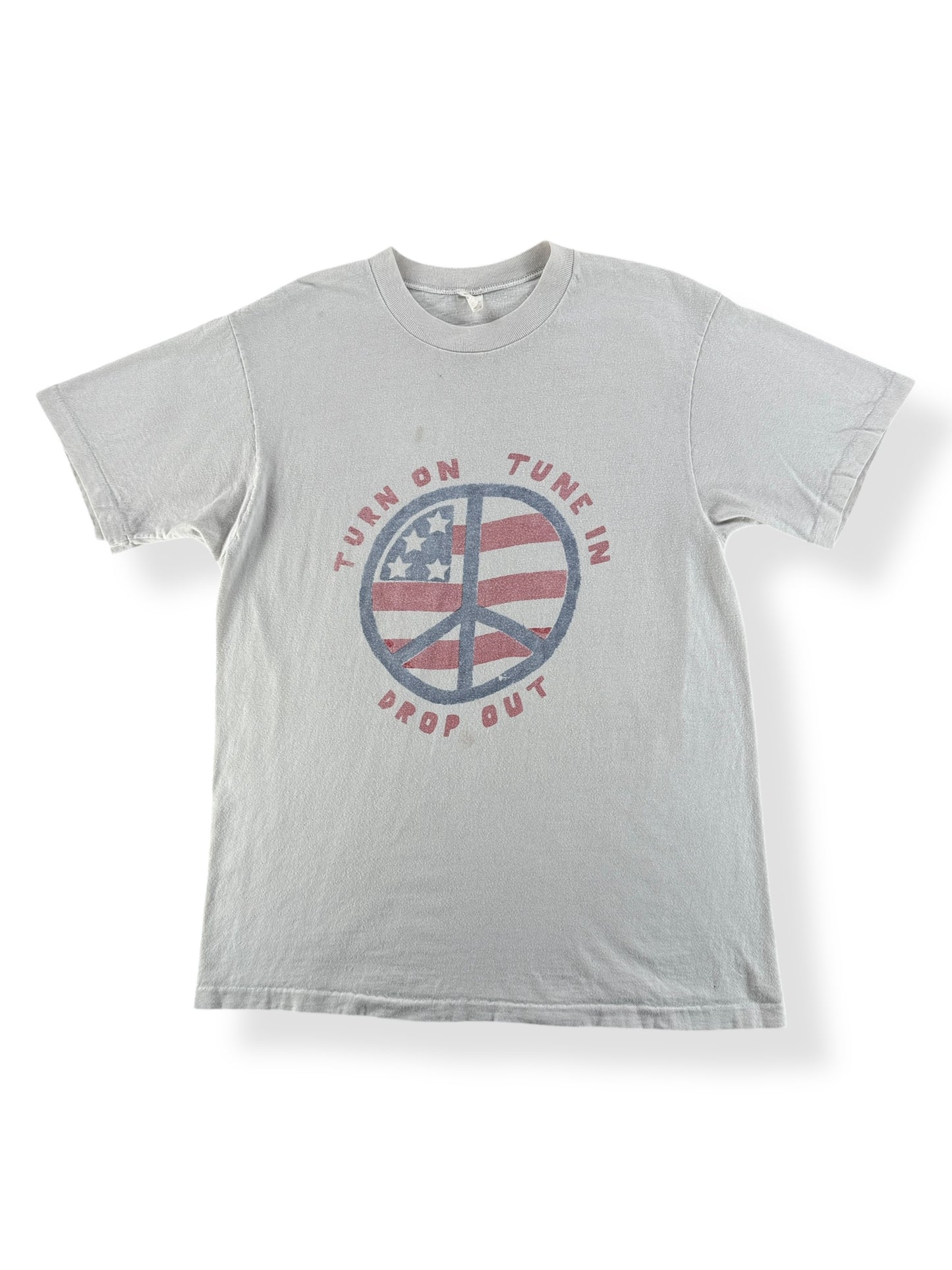 Front of Vintage Turn On Tune In Drop Out Tee SZ M AS IS