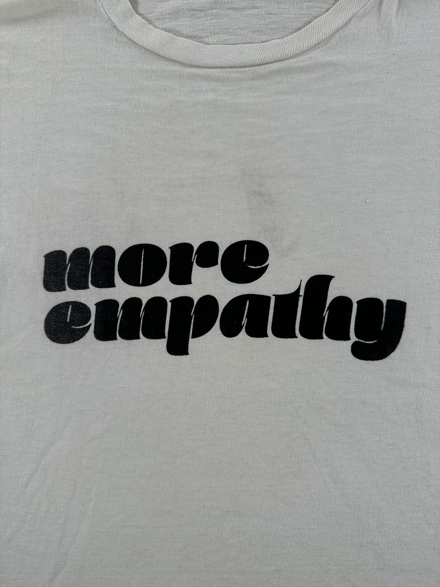Front Graphic of Vintage 1970s Empathy Message Tee SZ S