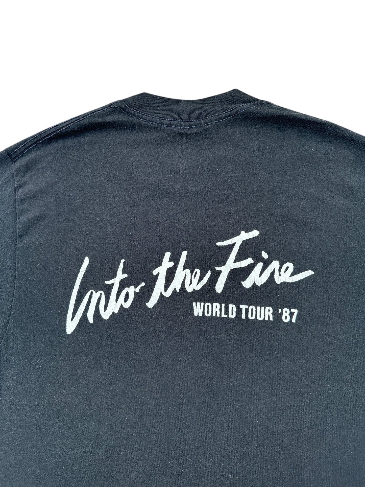 Back Graphic of Vintage Bryan Adams 1987 World Tour Tee SZ M