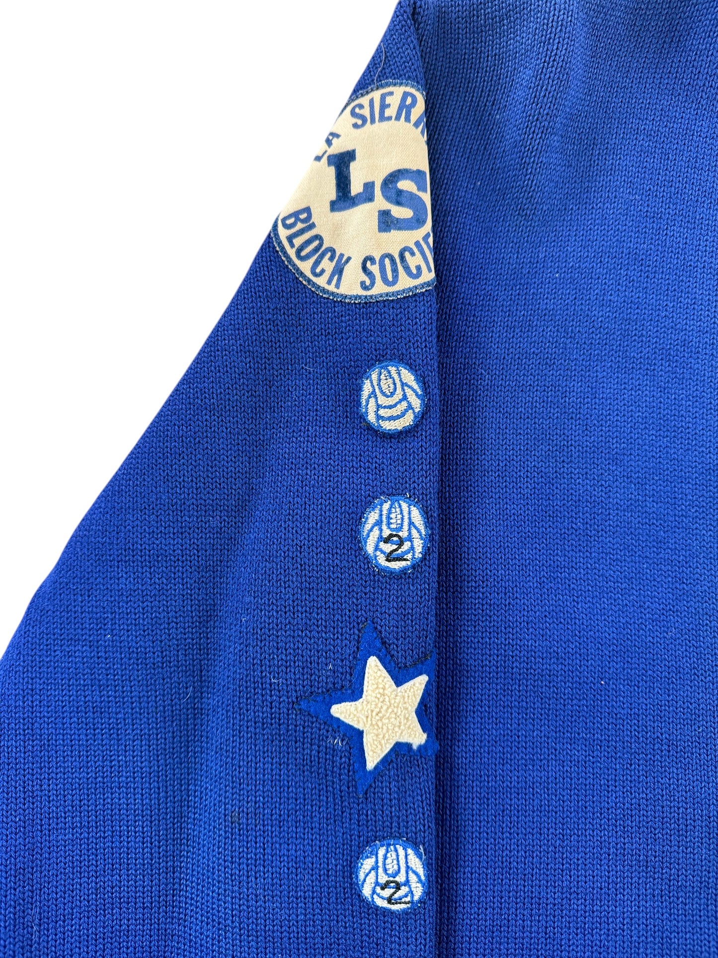 Sleeve Patches on Vintage 1971 Dehen Letterman's Sweater SZ XL