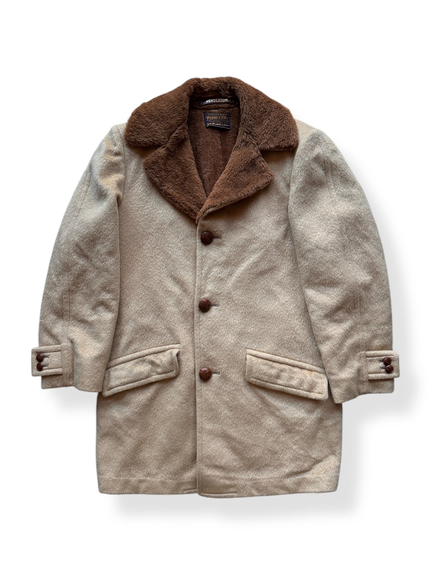 Front of Vintage Sir Pendleton Camelhair Lined Jacket