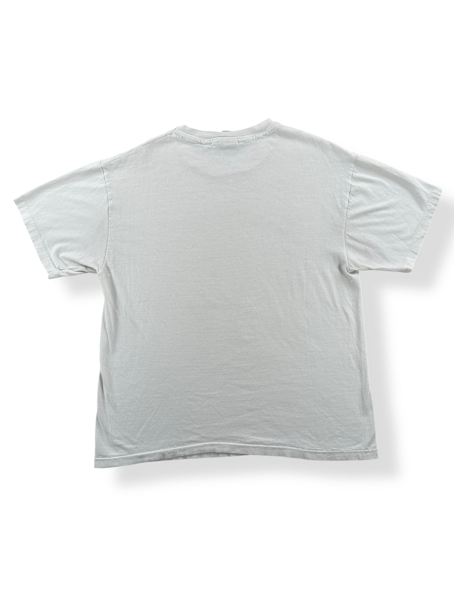 Back of Vintage Badass Shark Naval Tee SZ L