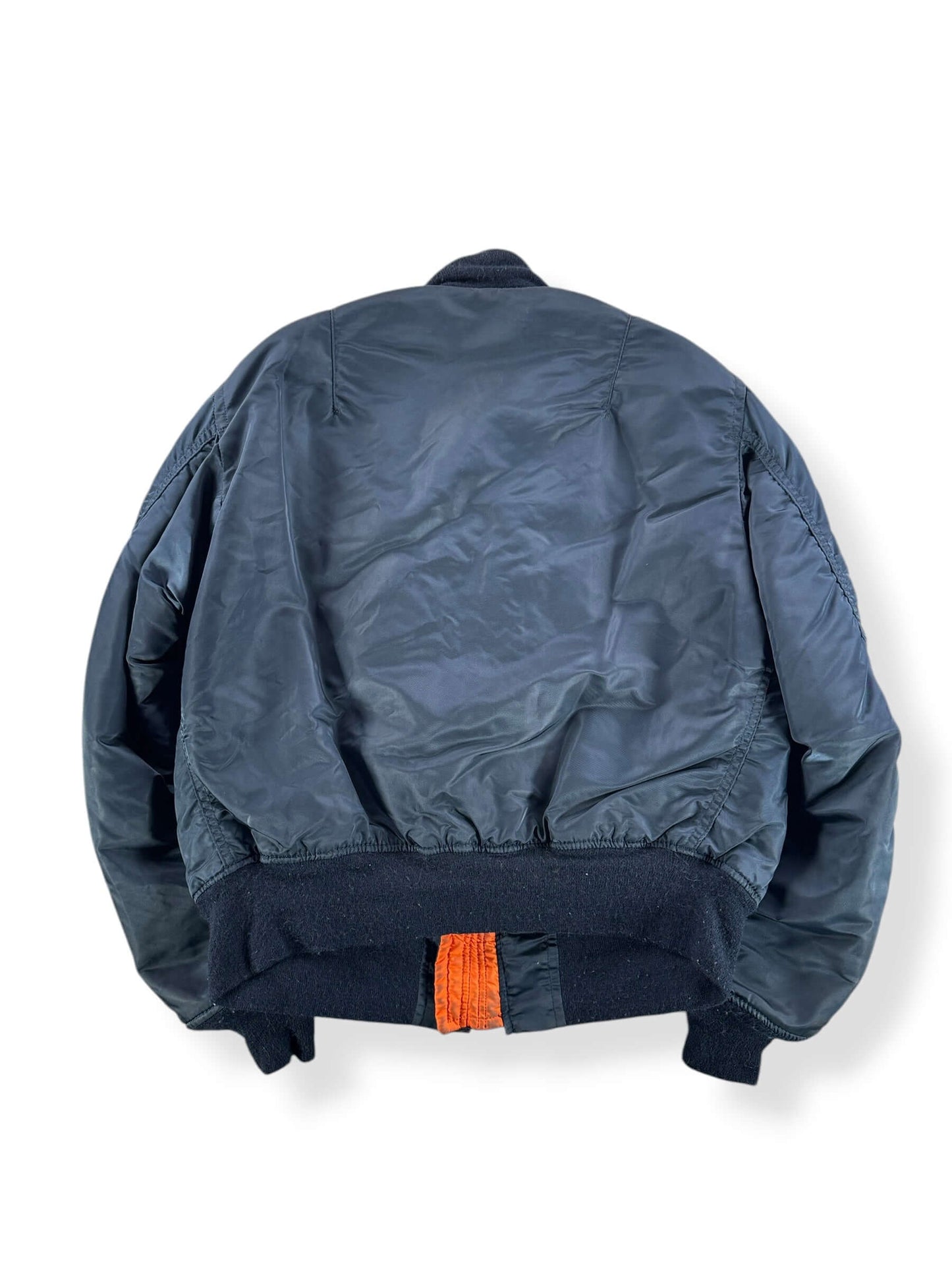 Back of Vintage Military MA-1 Bomber Jacket SZ M - AS IS