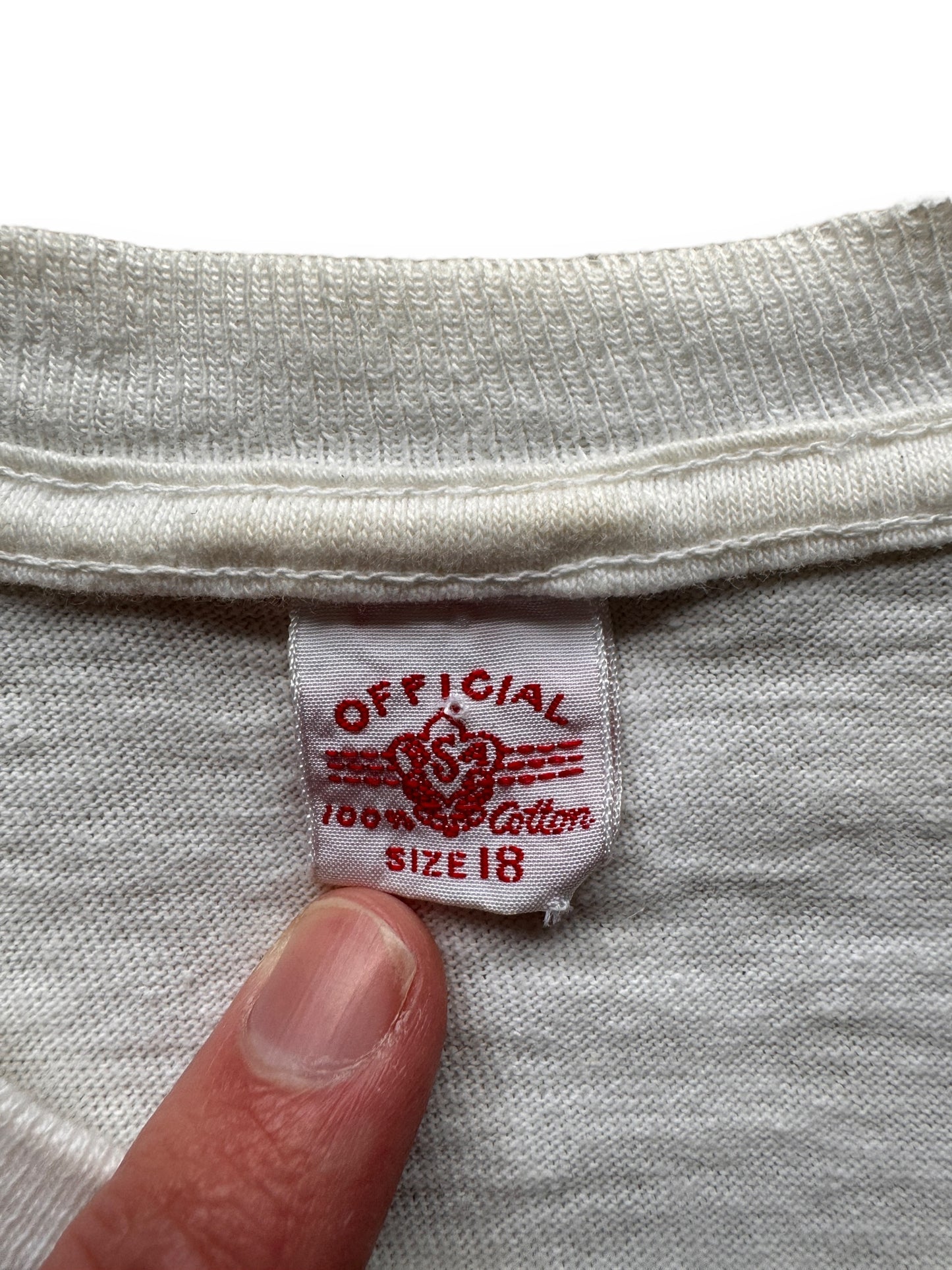tag on Vintage 50s BSA Tee SZ S
