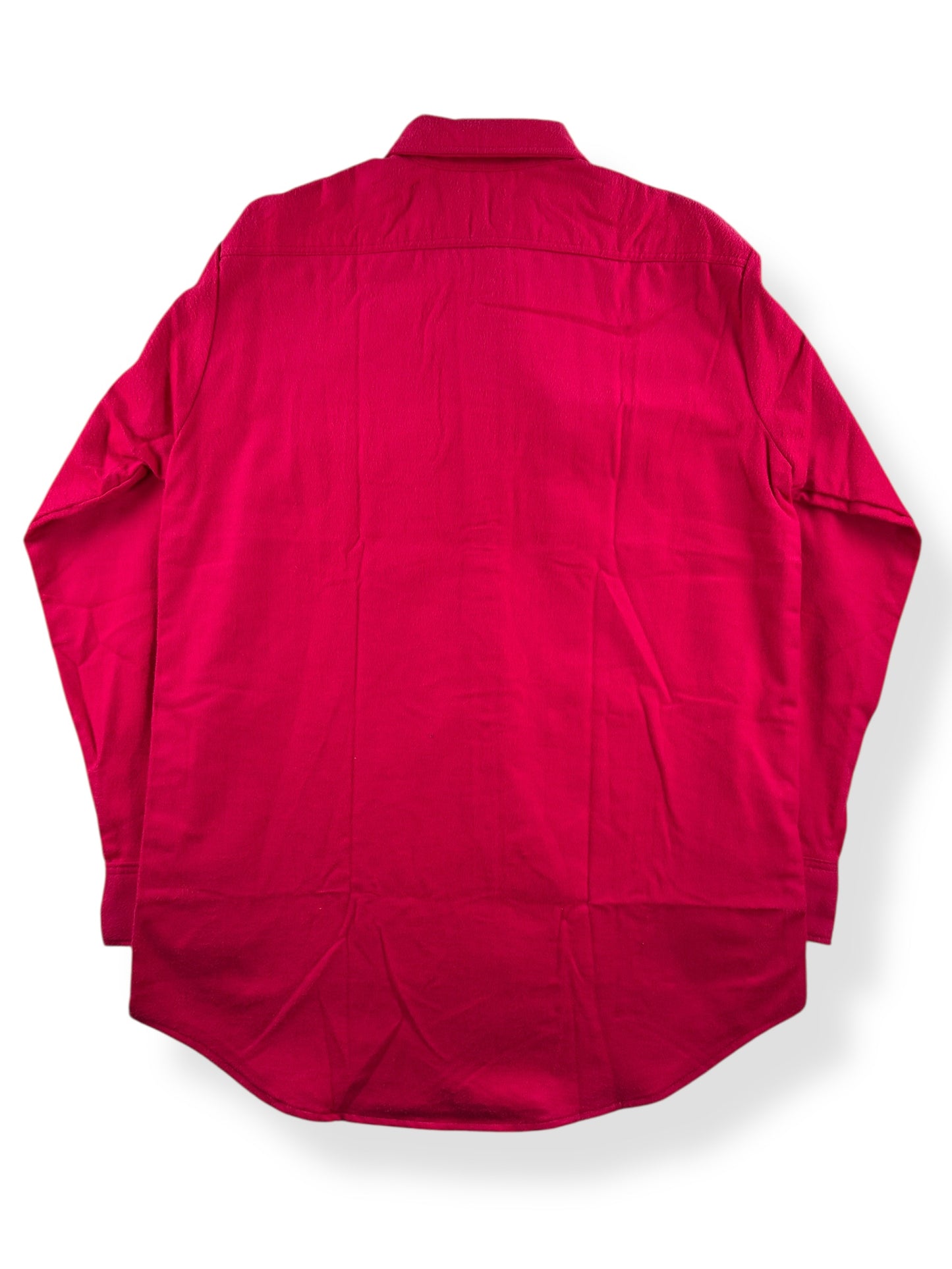 Back of Vintage NOS Outdoor Exchange Red Chamois Shirt SZ L Tall