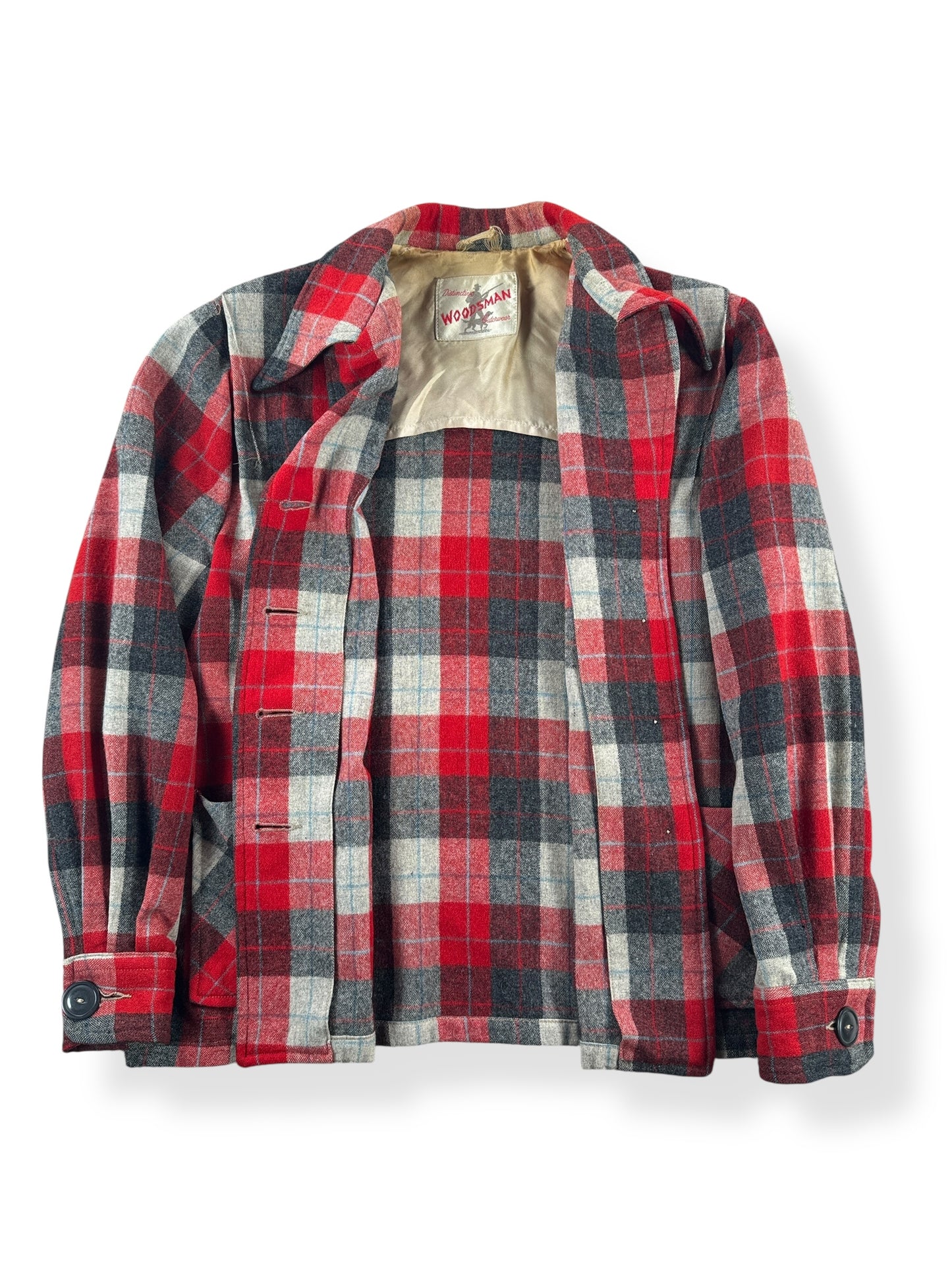 Inside of Vintage Wool Woodsman 49er Jacket SZ M