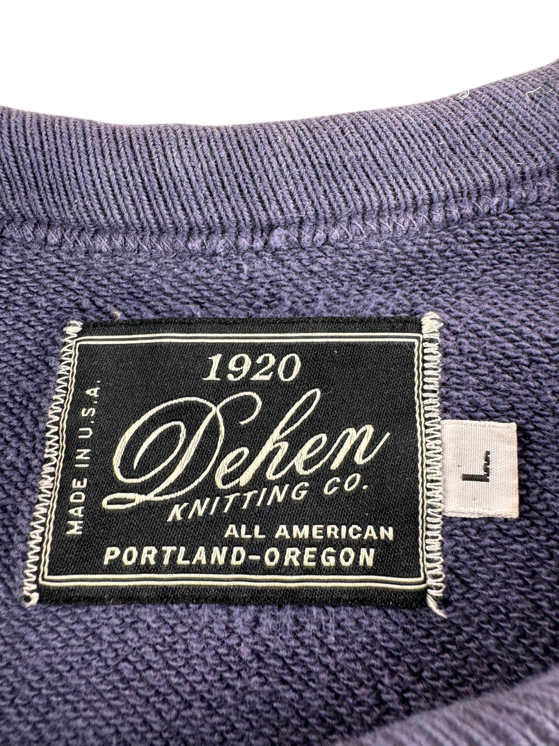 Tag on Modern Dehen Heavy Duty Crew Blue SZ L