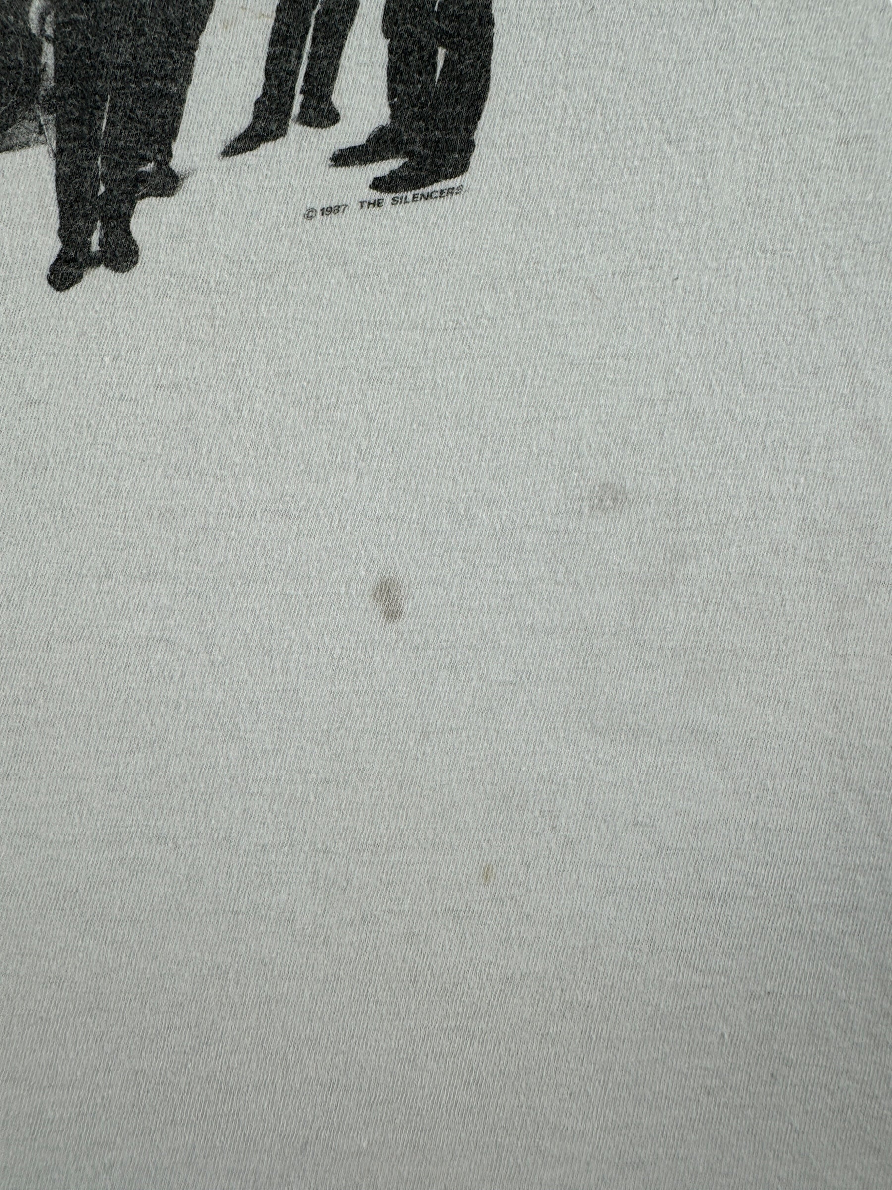 Stains on Vintage The Silencers Band Tee SZ XXL