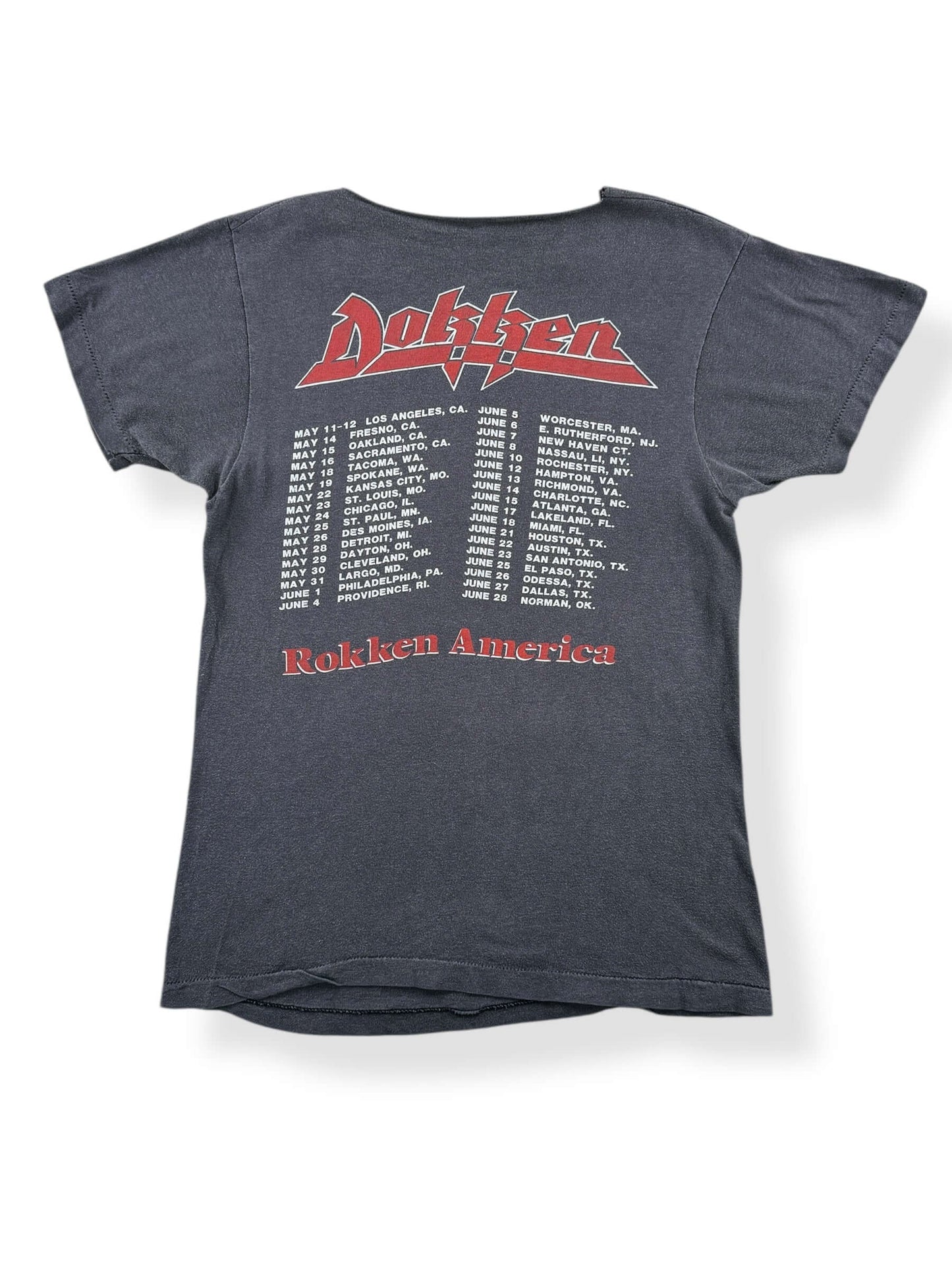 Back of Vintage Dokken Chopper Tee SZ S