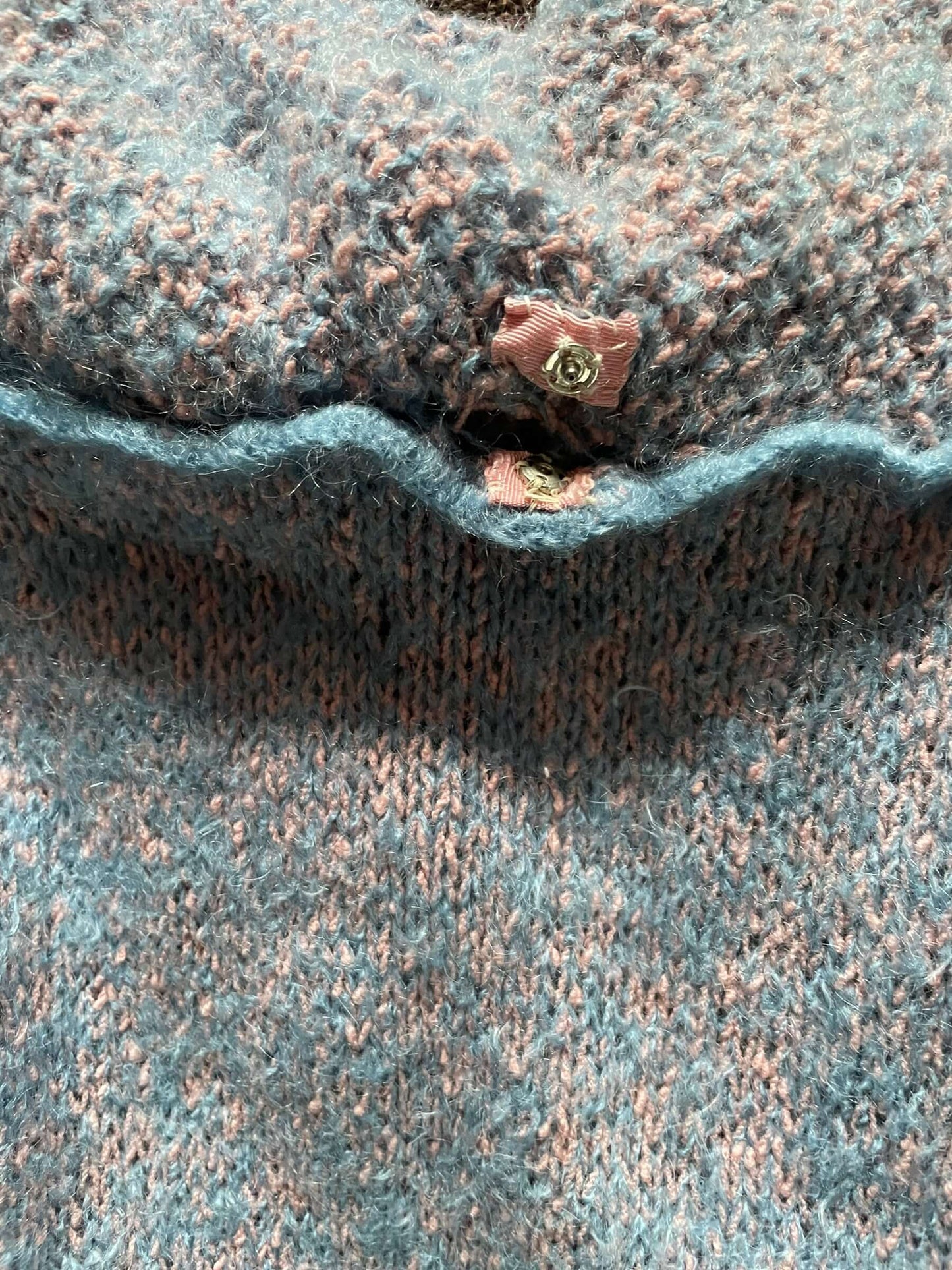 Snap view of Vintage 1940s Knit Dress Sz XS-M |  Barn Owl Vintage Dresses | Seattle Vintage Ladies Clothing