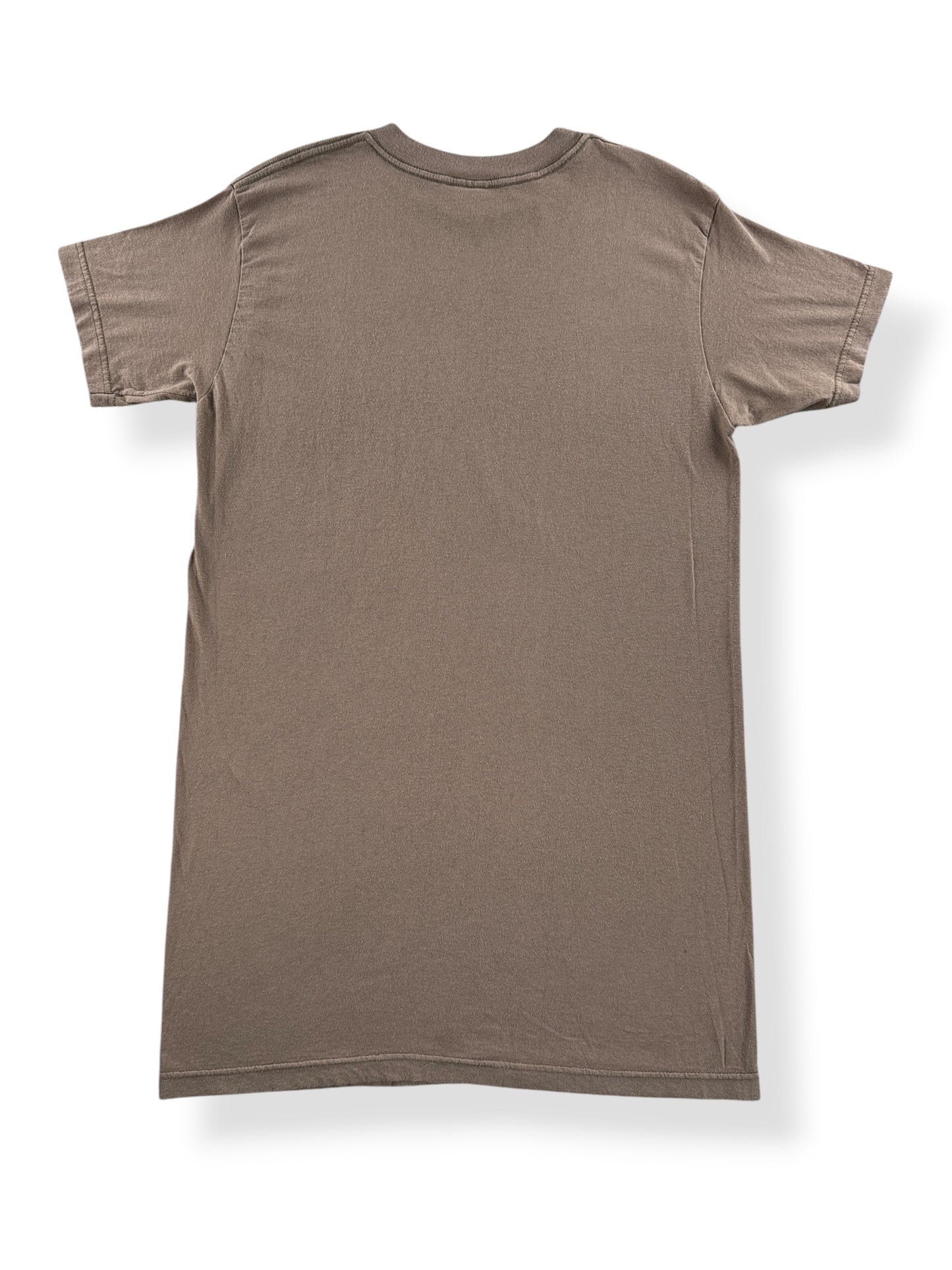 Back of Vintage Brown Military Tee SZ L (Fits M)
