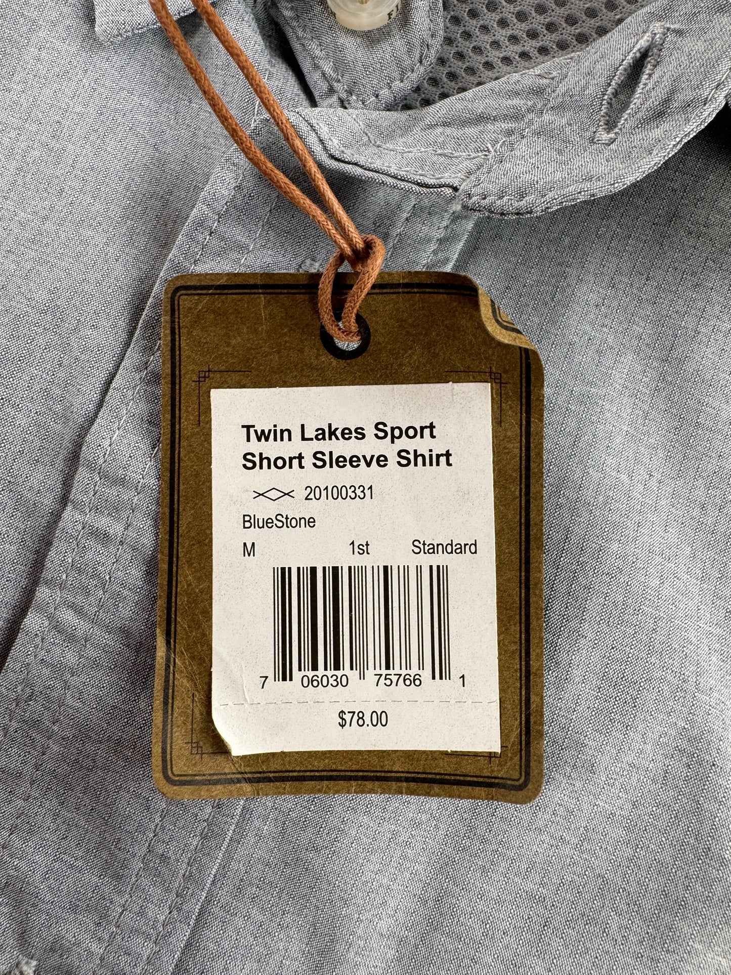 Paper Tag on Modern NWT Filson Women's Twin Lakes Sport Shirt SZ M