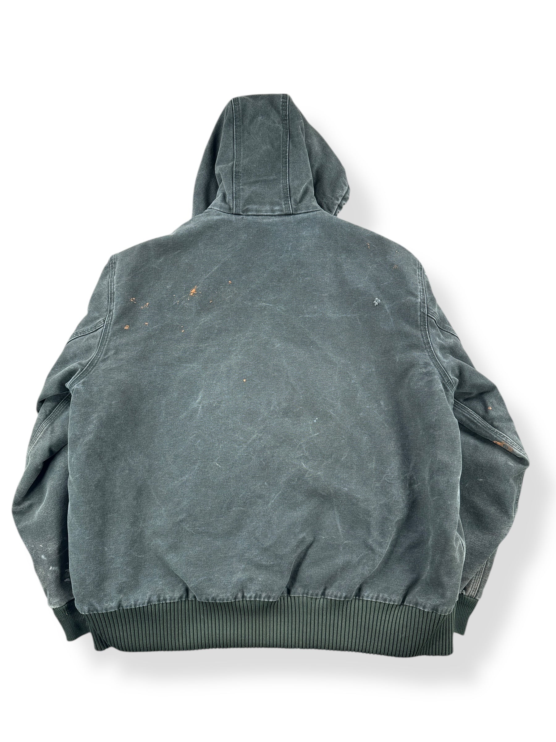 Back of Carhartt Moss Green Thrasher Jacket SZ XL