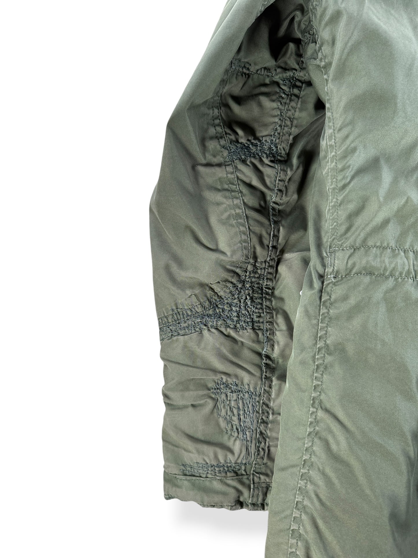 Zipper on Vintage Repaired N-3B Parka SZ L