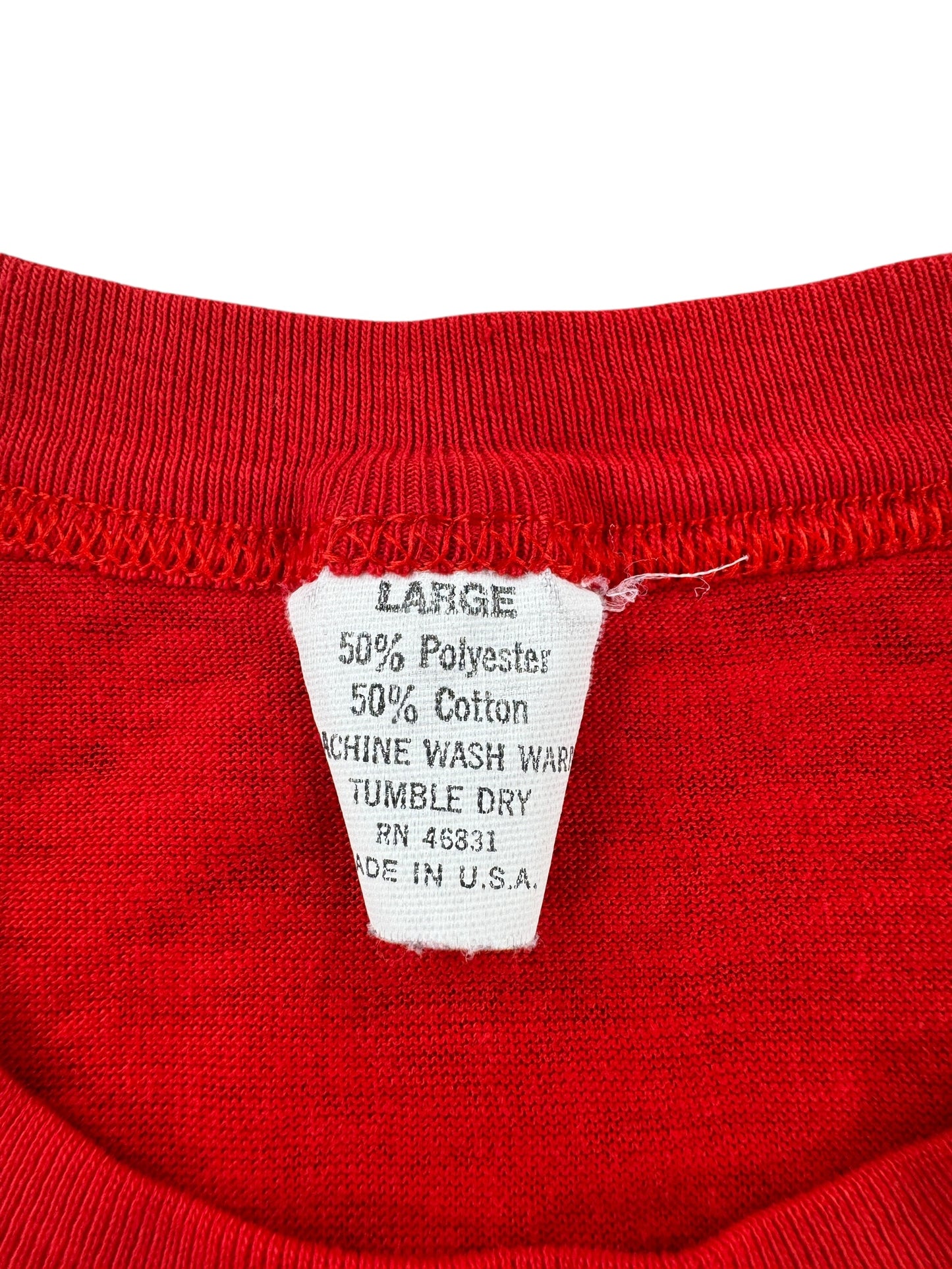 Tag on Vintage Red Zinger Classic Tee SZ M