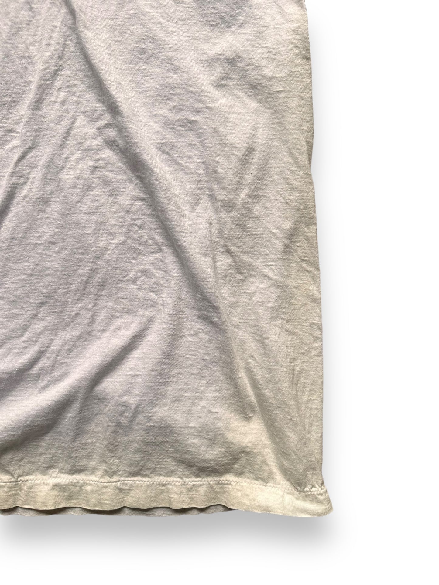 Lower Right Rear View of Vintage 1991 Malcolm X Single Stitch Tee SZ M | Vintage Malcolm X T-Shirts Seattle | Barn Owl Vintage Clothing Seattle
