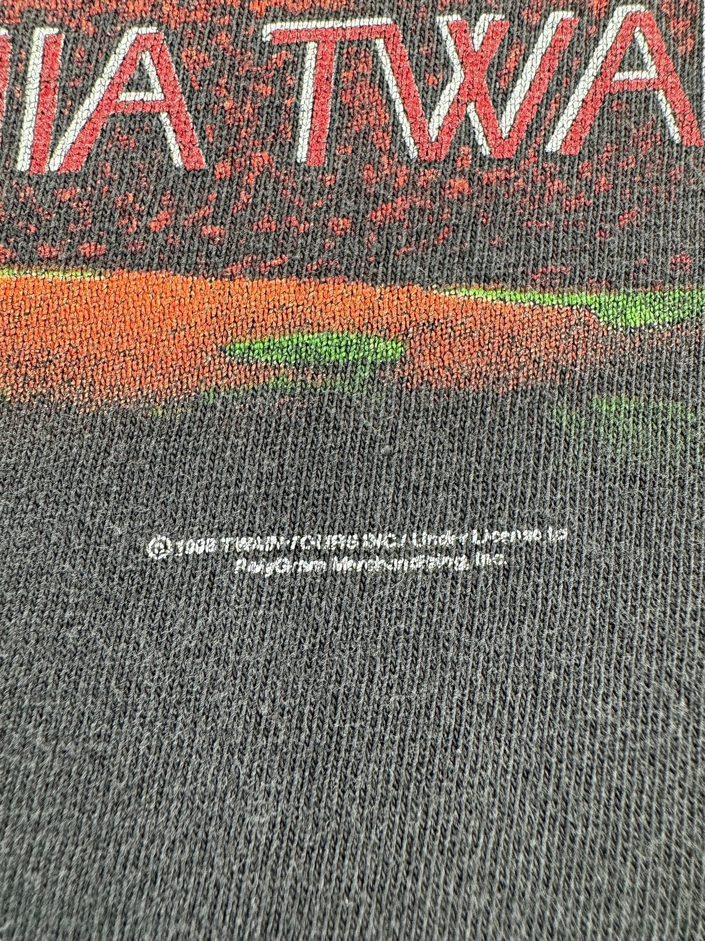 Trademark on Vintage Single Stitch Shania Twain Tee SZ XL